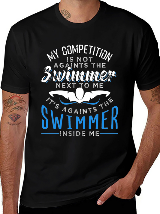 Motivational Swimmer T-Shirt: Inner Competition