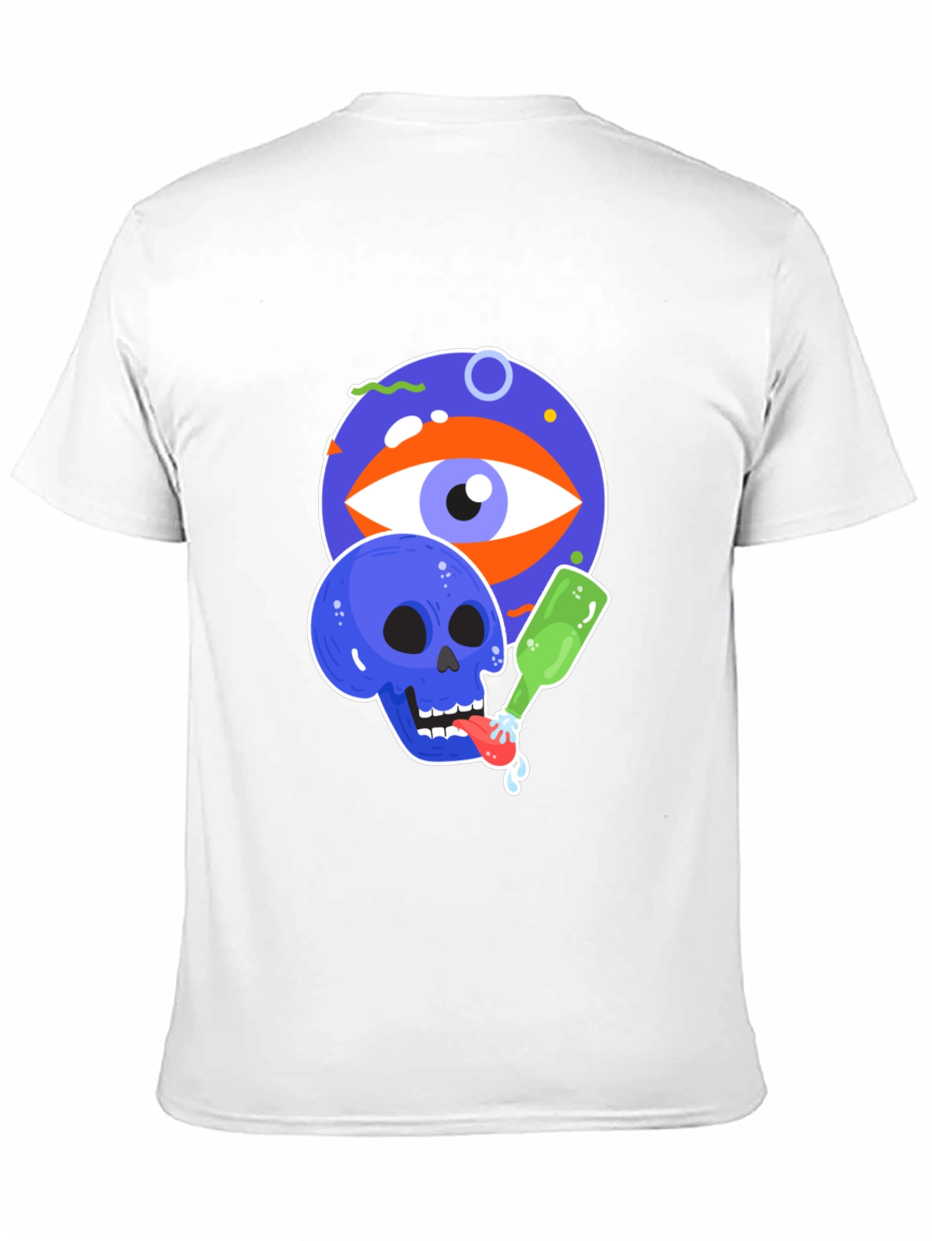 Eye & Skull Graphic Black Tee