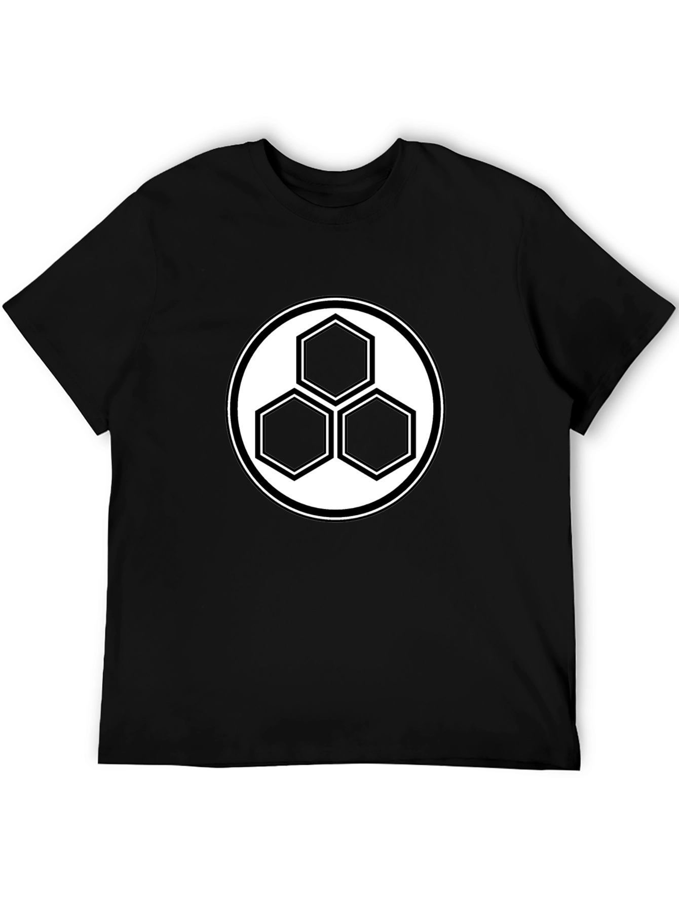 Geometric Hexagon T-Shirt - Modern Minimalist Design