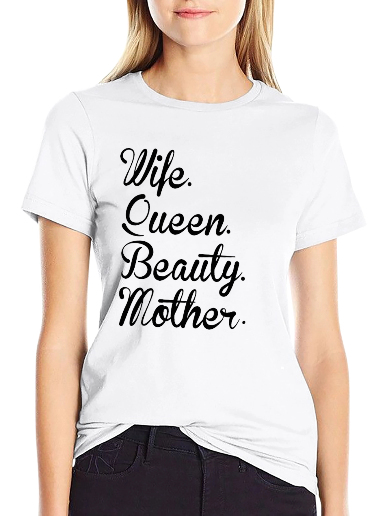 Wife Queen Beauty Mother Graphic T-Shirt