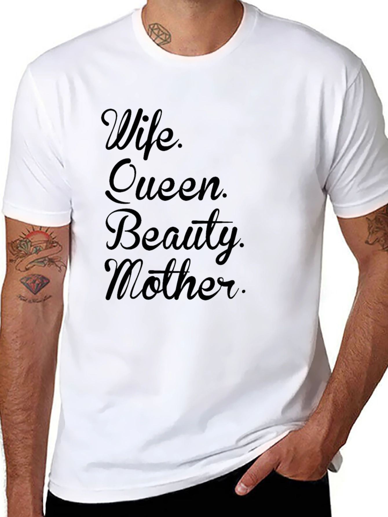 Wife Queen Beauty Mother Graphic T-Shirt