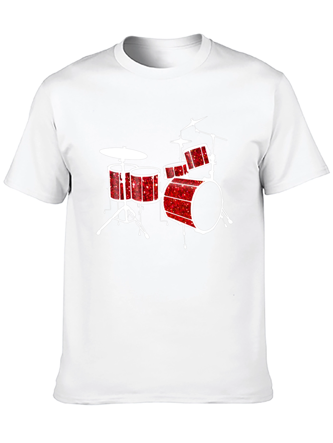 Drum Kit Graphic Tee - Musicians Black T-Shirt
