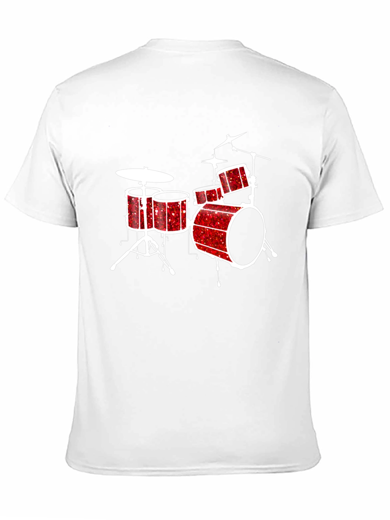 Drum Kit Graphic Tee - Musicians Black T-Shirt