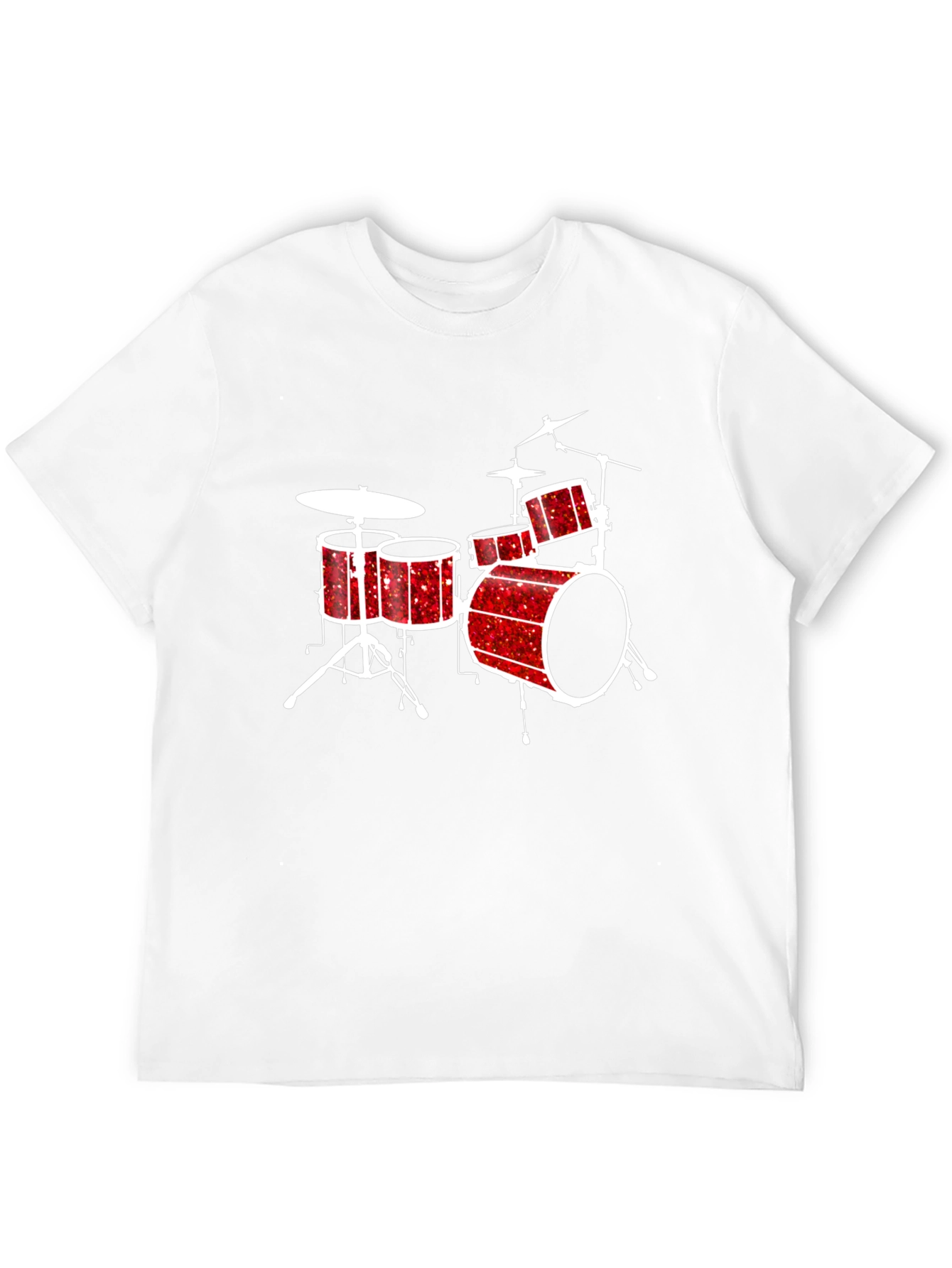 Drum Kit Graphic Tee - Musicians Black T-Shirt