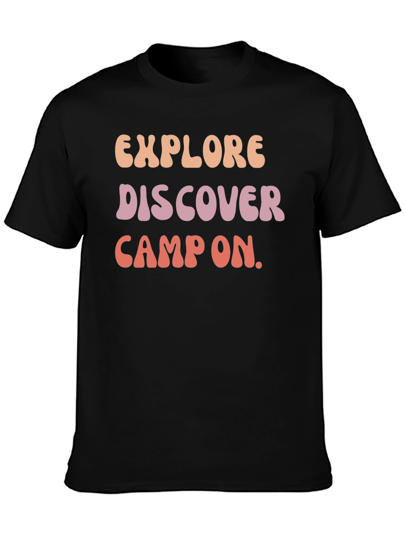 Explore Discover Camp On Graphic Tee
