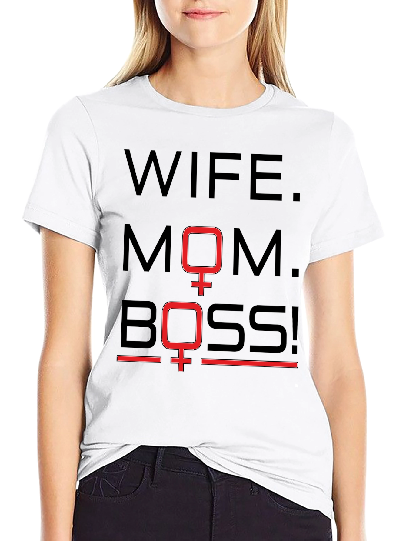 Wife Mom Boss Graphic Tee - Womens Empowerment Shirt