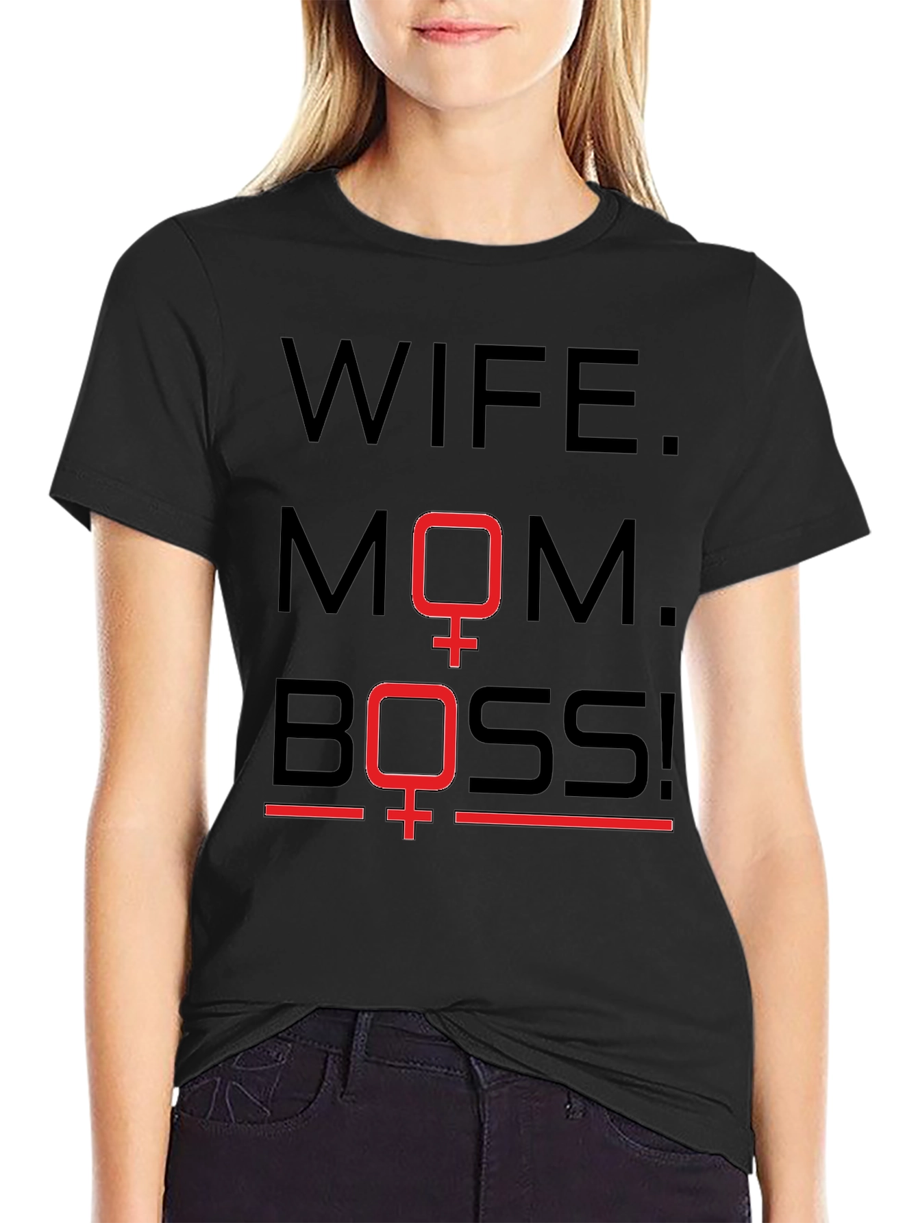 Wife Mom Boss Graphic Tee - Womens Empowerment Shirt