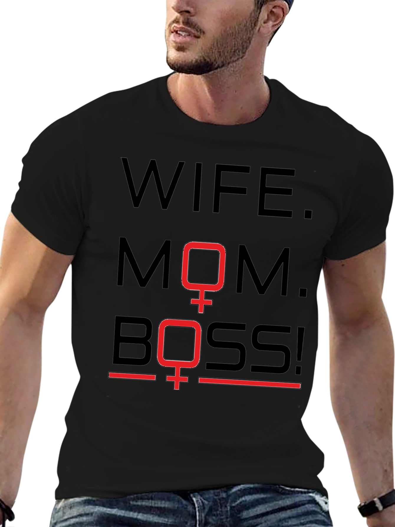 Wife Mom Boss Graphic Tee - Womens Empowerment Shirt