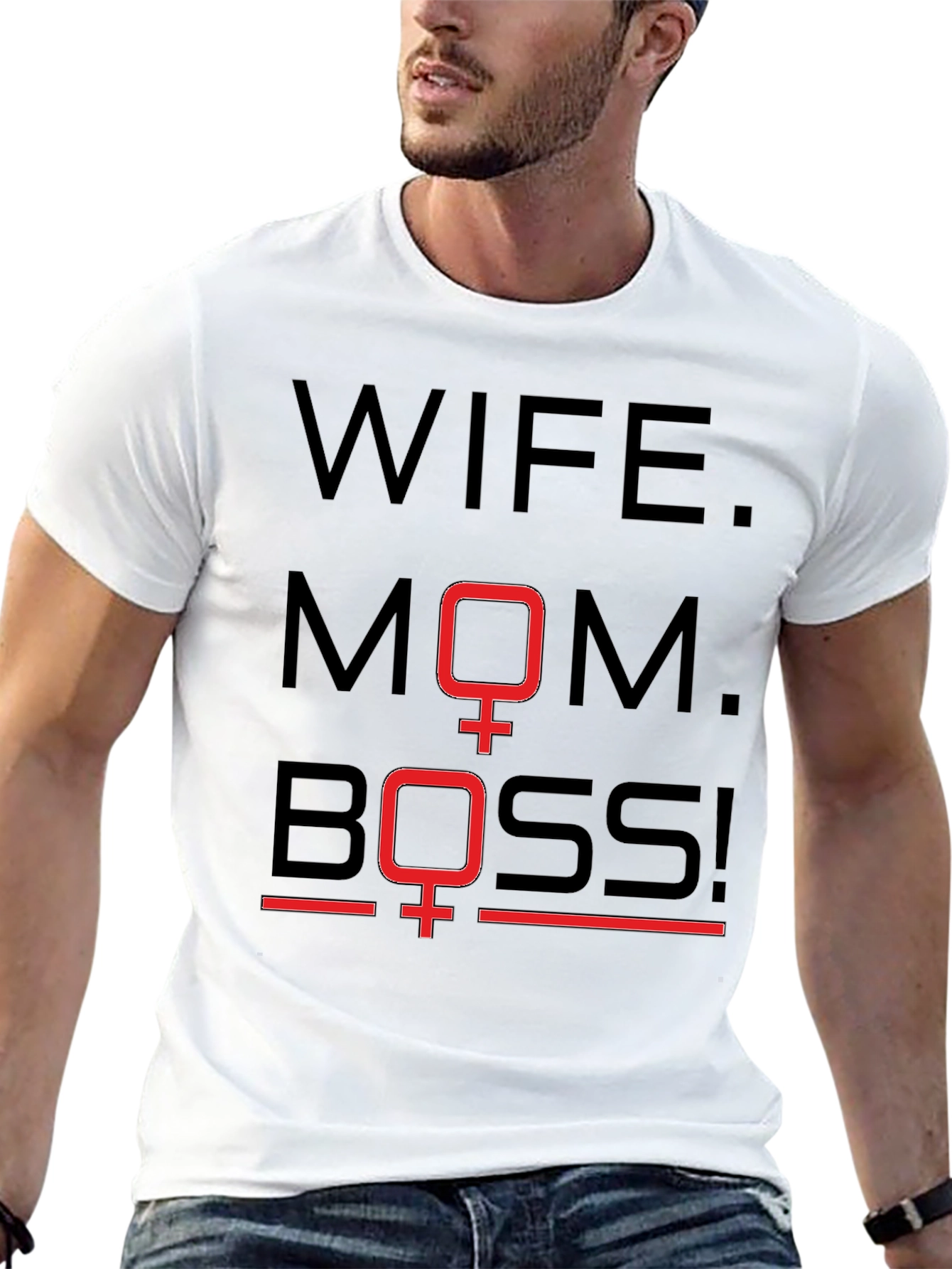 Wife Mom Boss Graphic Tee - Womens Empowerment Shirt