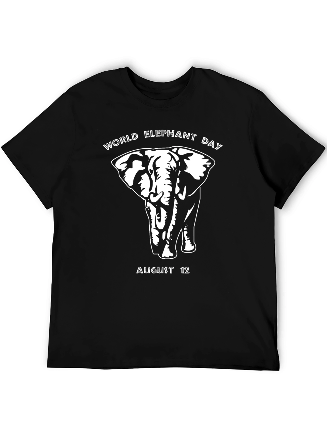World Elephant Day Black T-Shirt - August 12th