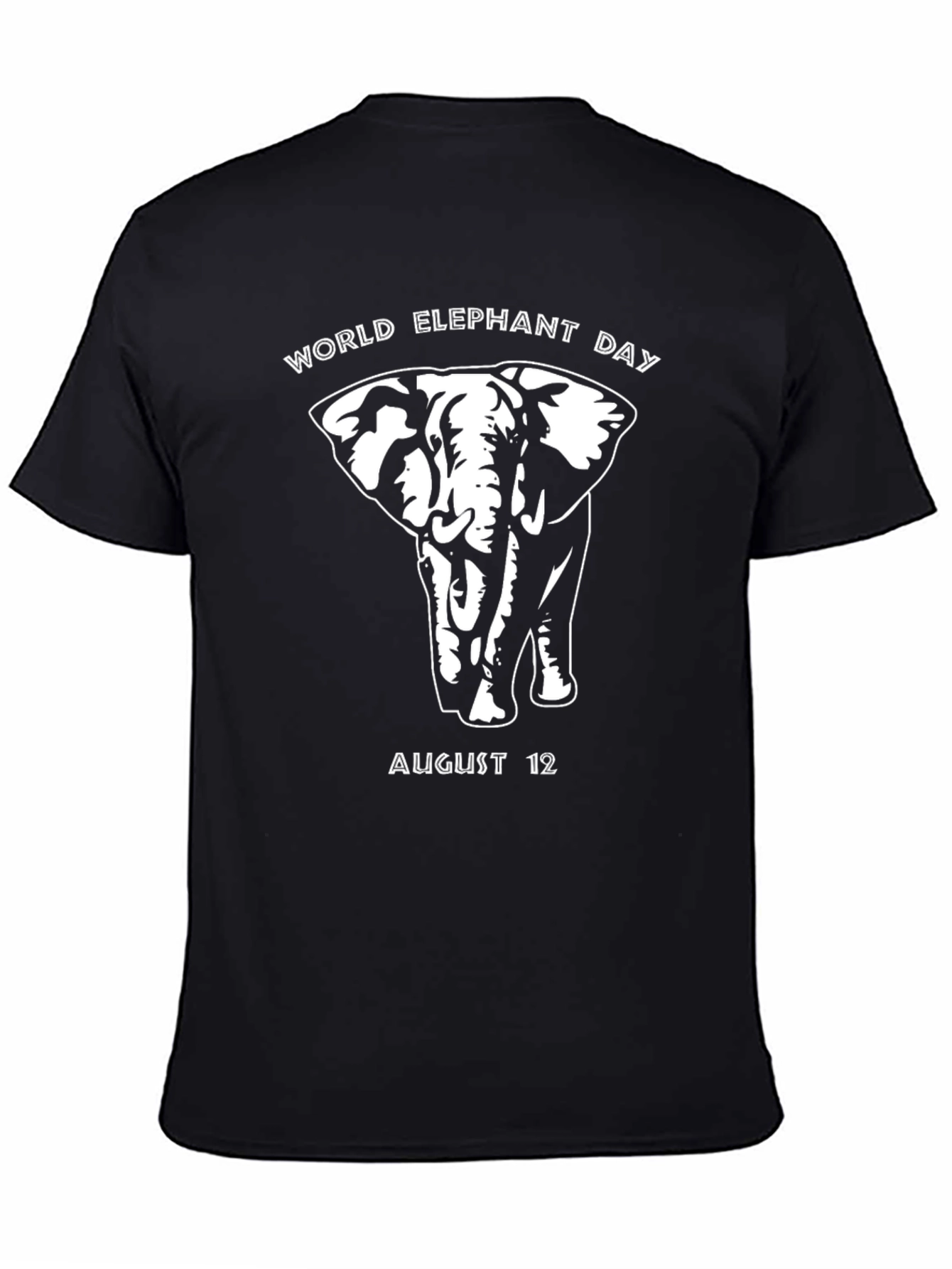 World Elephant Day Black T-Shirt - August 12th