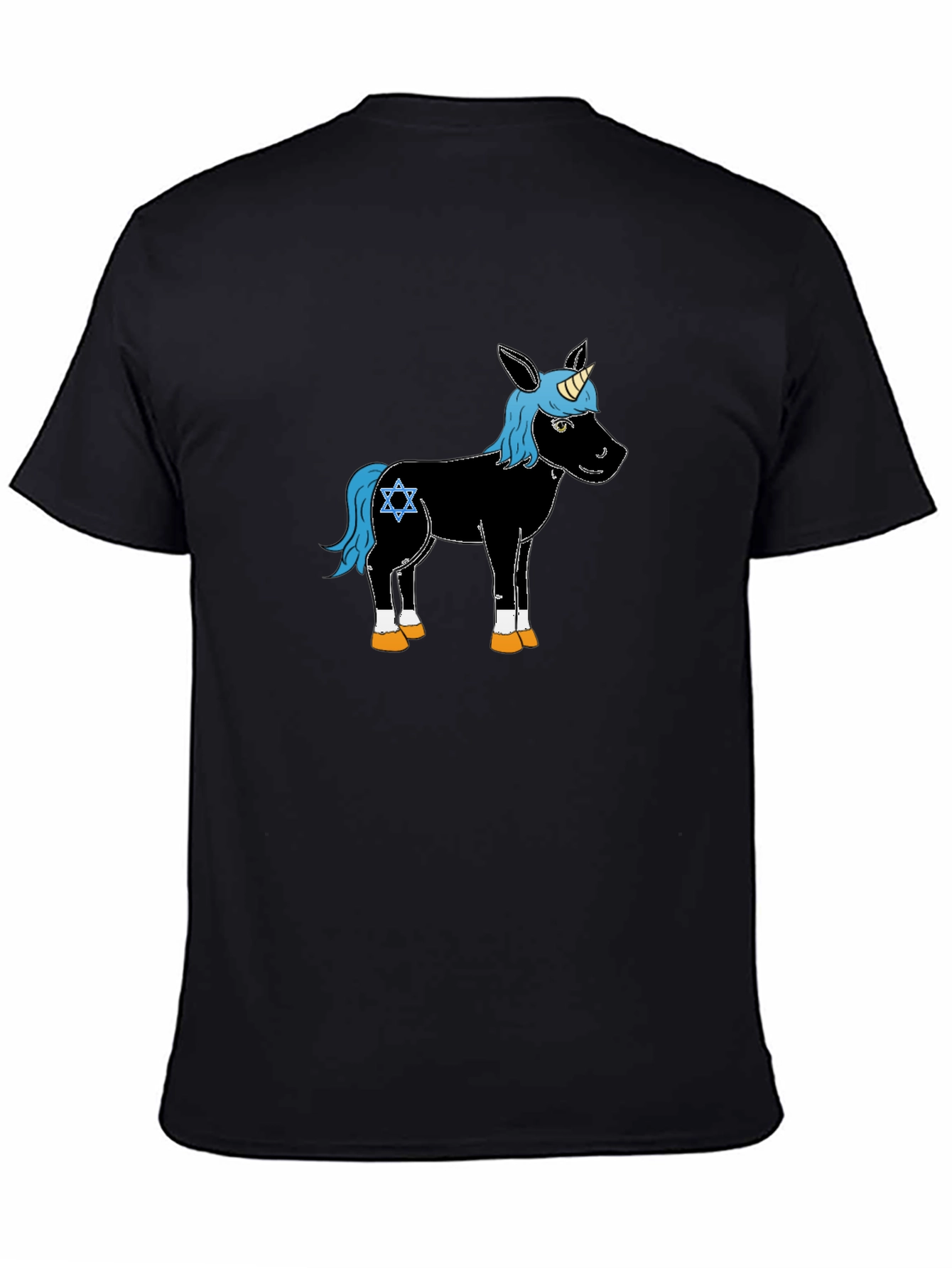 Unicorn Star of David Mens T-Shirt
