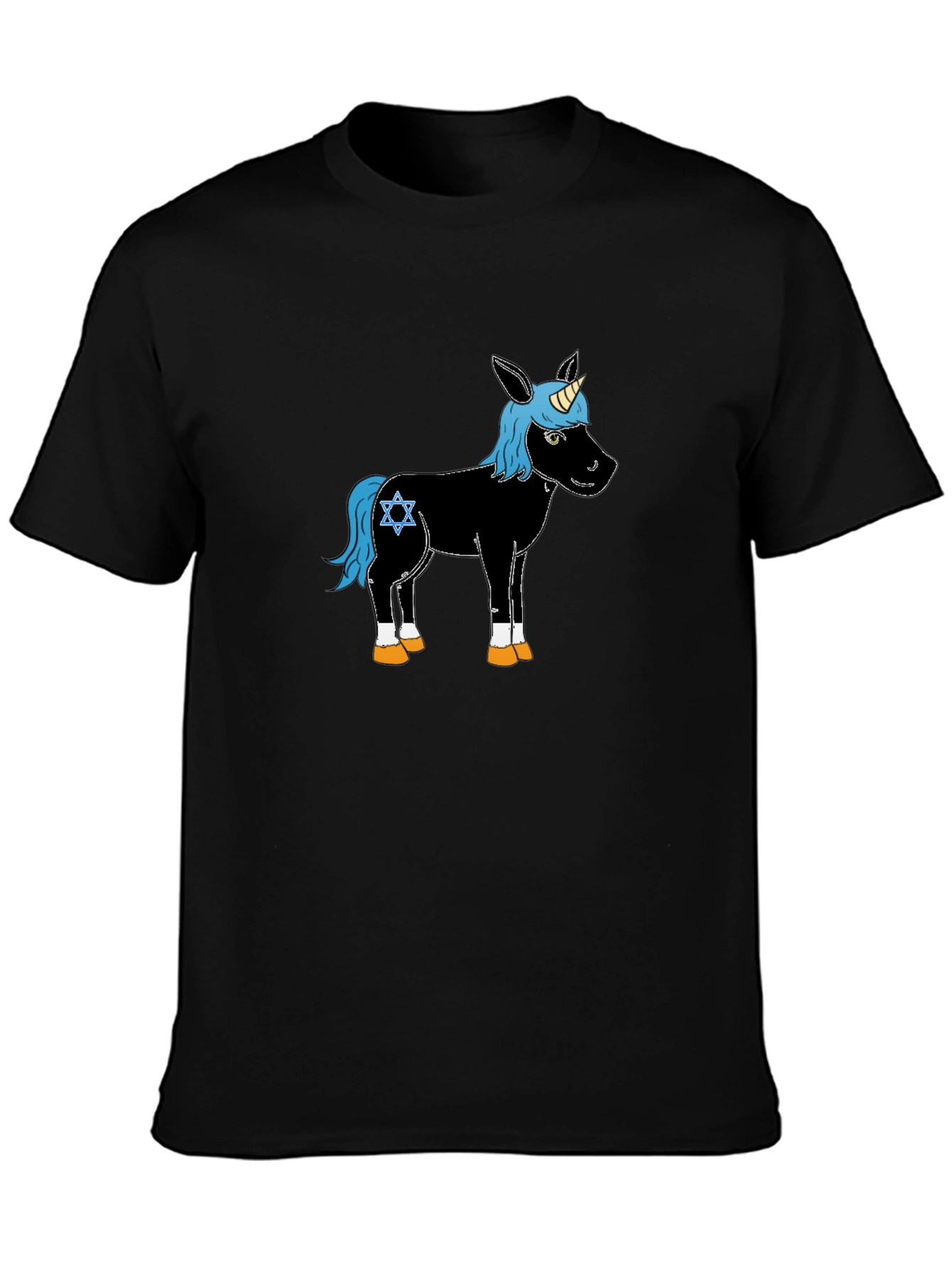 Unicorn Star of David Mens T-Shirt
