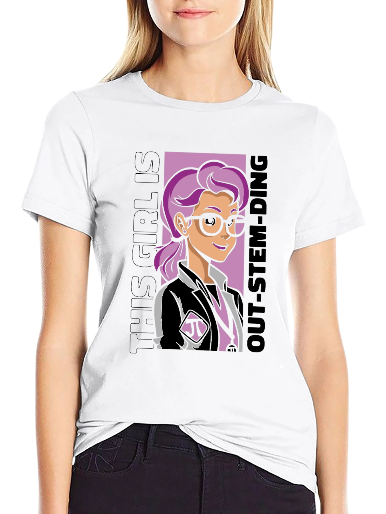 Out-STEM-Ding Girl T-Shirt
