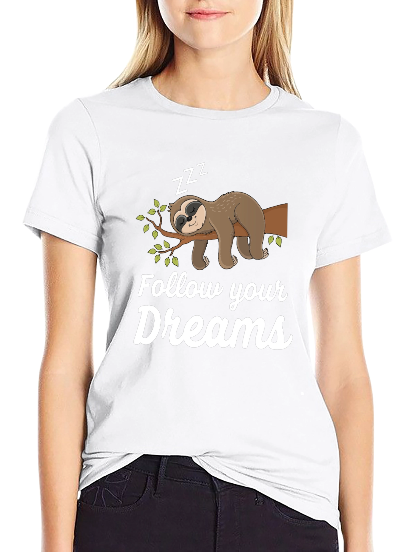 Dreamy Sloth Tee - Follow Your Dreams