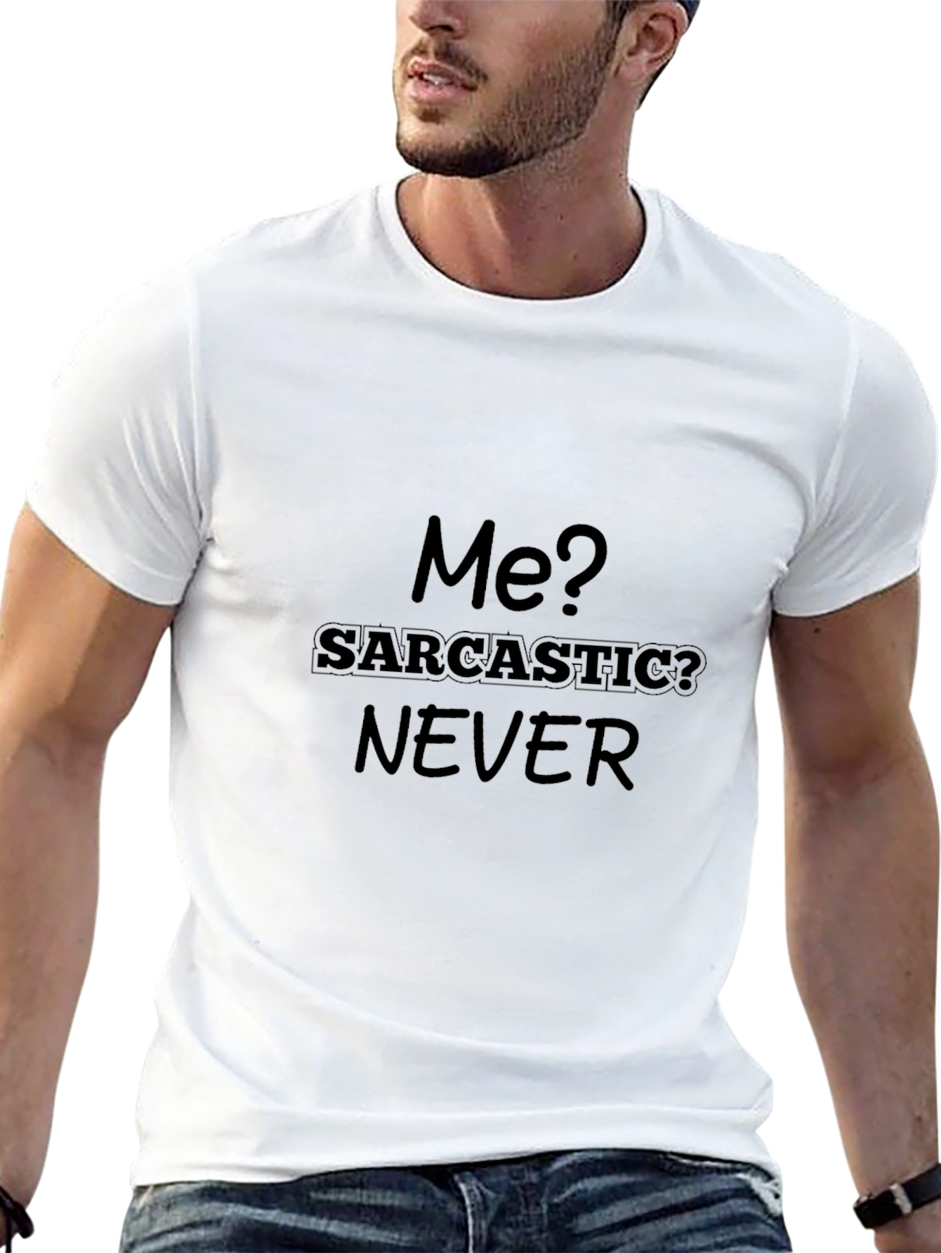 Sarcastic Never Graphic T-Shirt