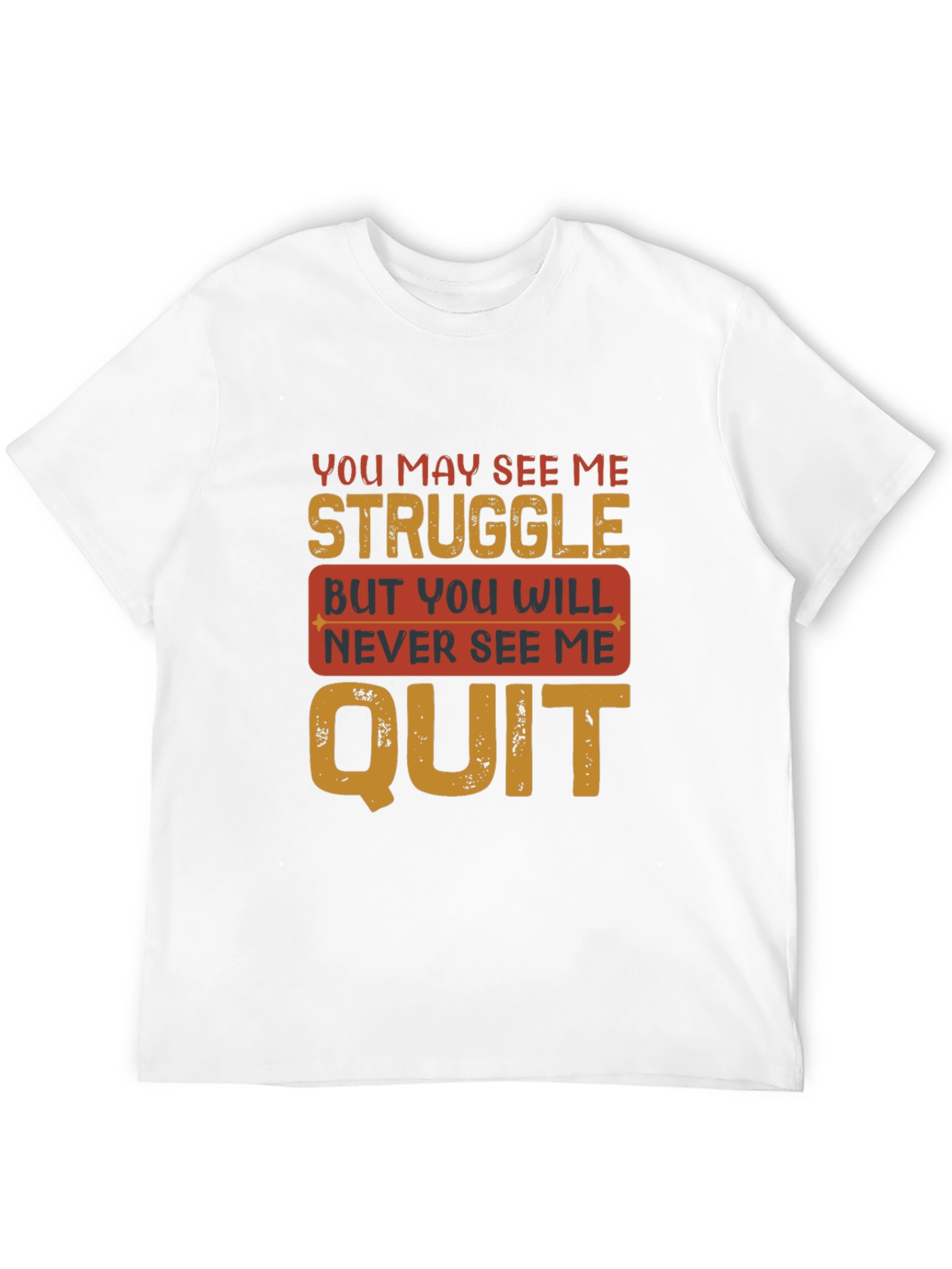Motivational Graphic Tee - Never Quit
