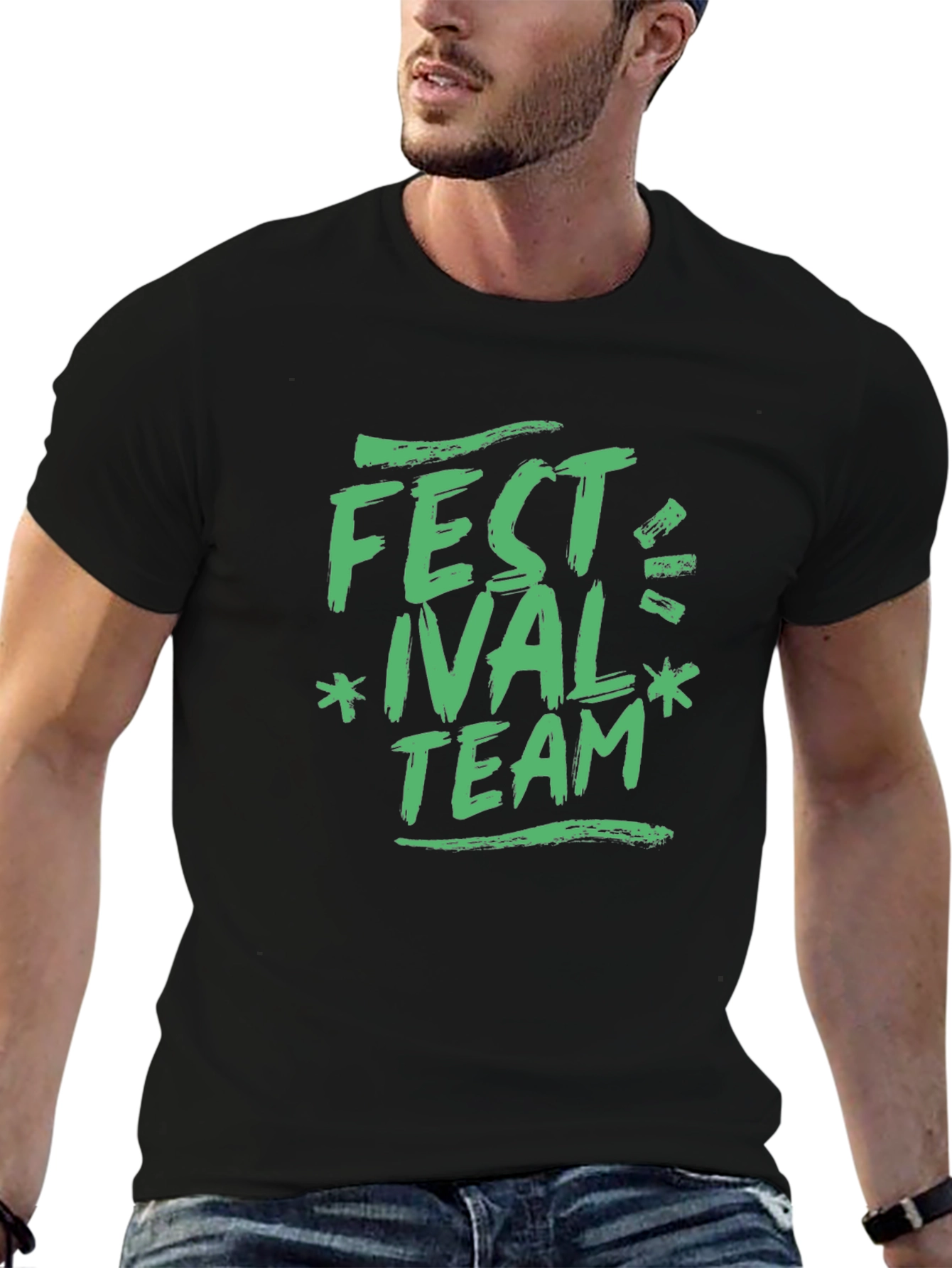 Festival Team Graphic Print Tee