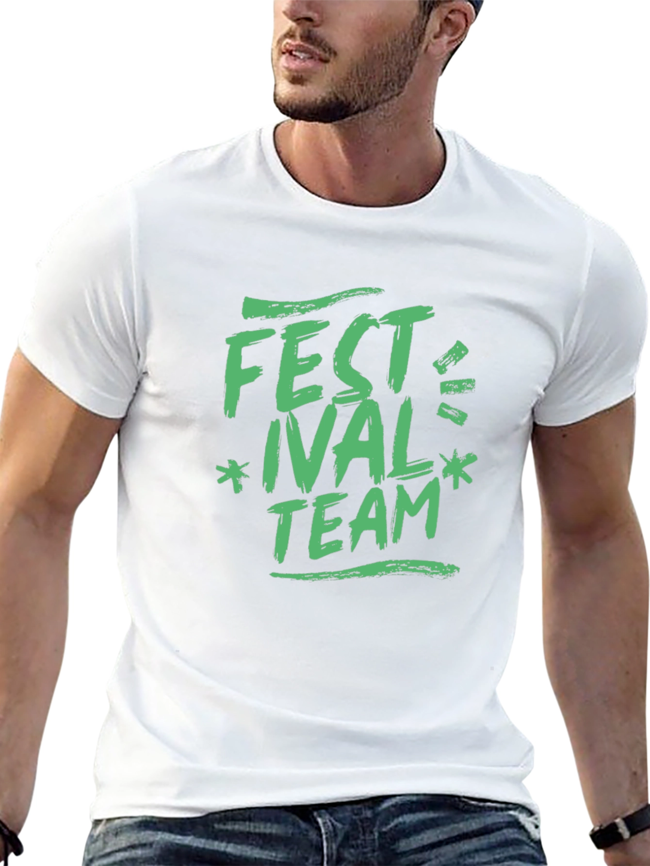 Festival Team Graphic Print Tee