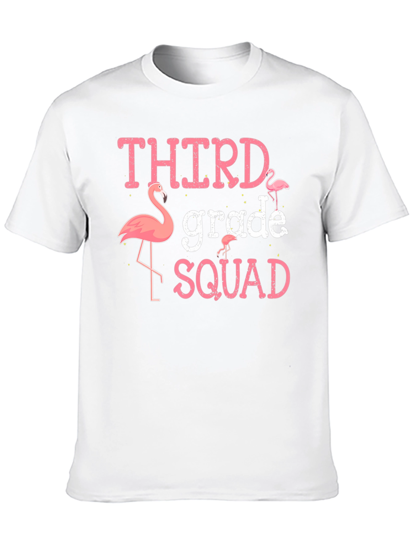 Third Grade Squad Flamingo T-Shirt