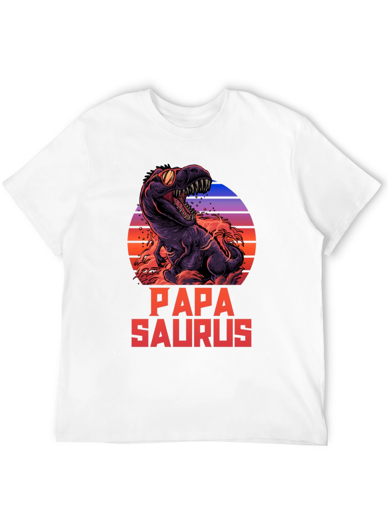 Papa Saurus T-Shirt Dinosaur Dad Tee