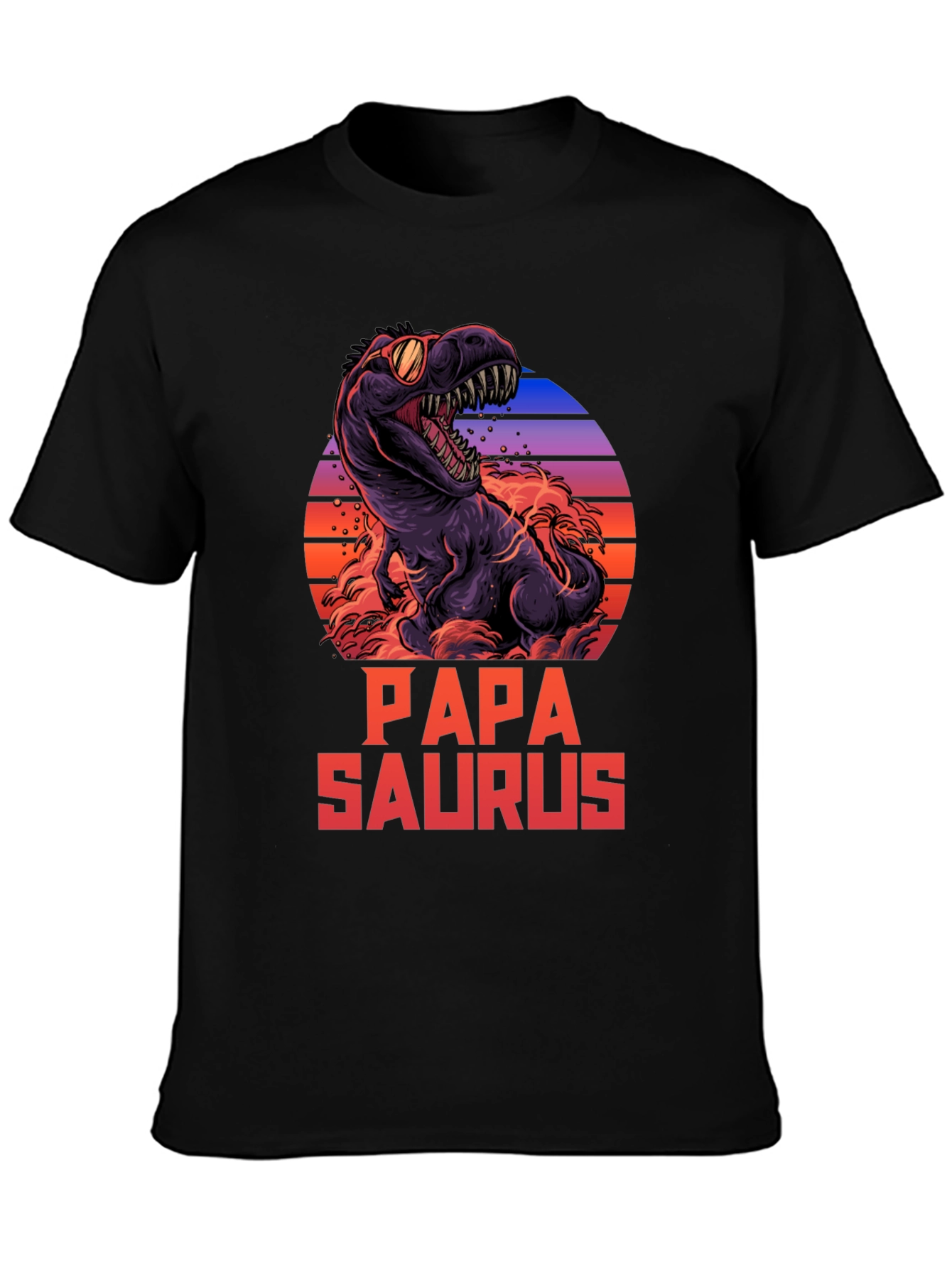 Papa Saurus T-Shirt Dinosaur Dad Tee