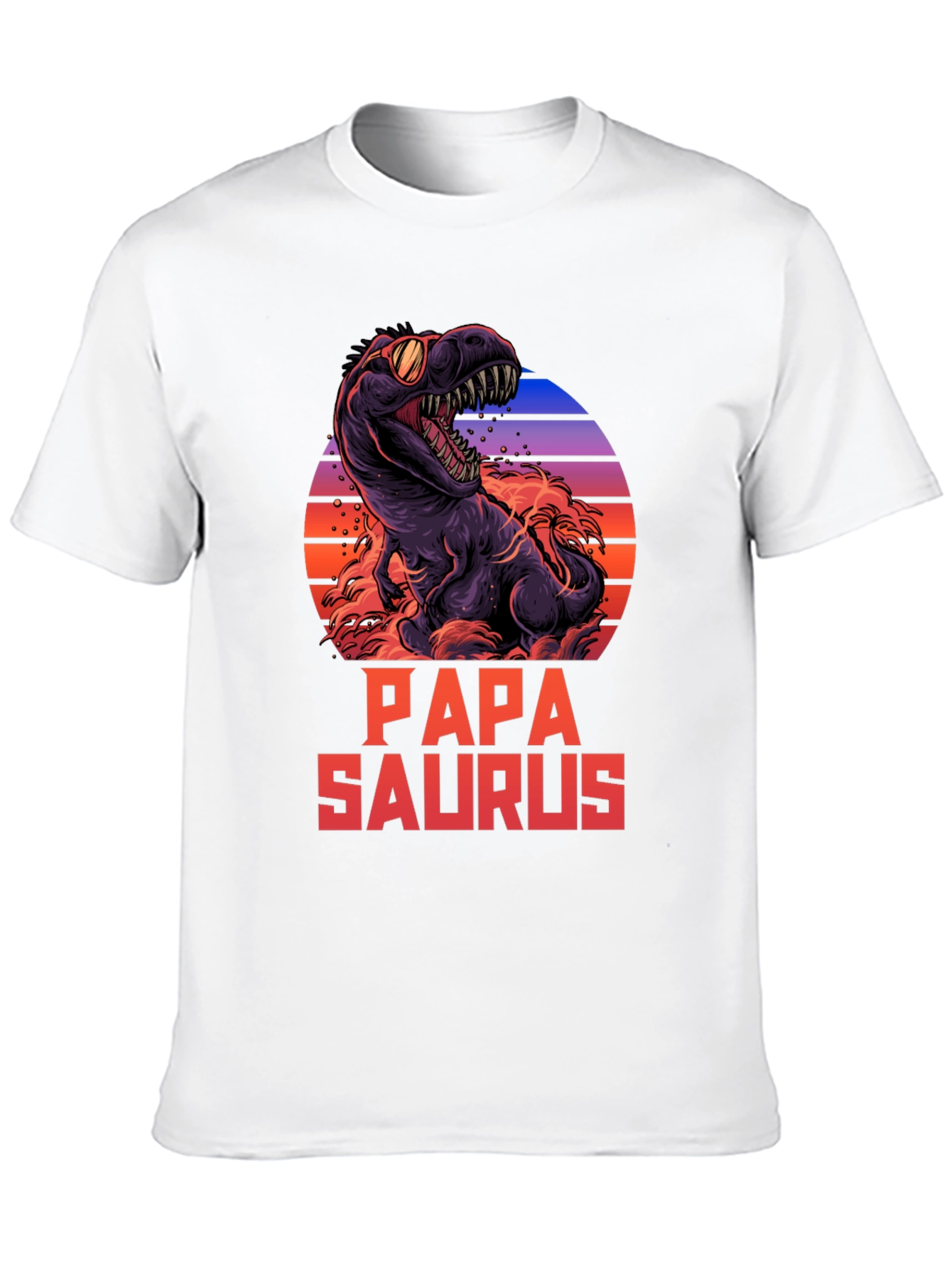 Papa Saurus T-Shirt Dinosaur Dad Tee