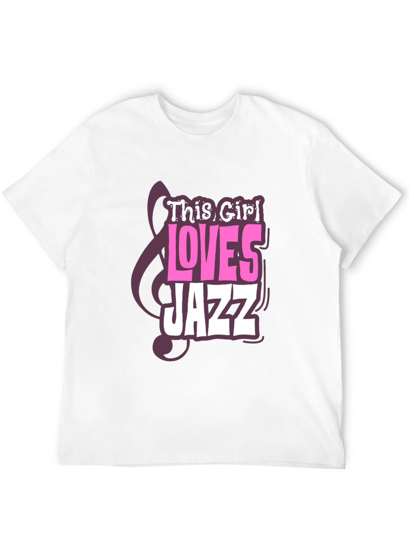 This Girl Loves Jazz T-Shirt - Black