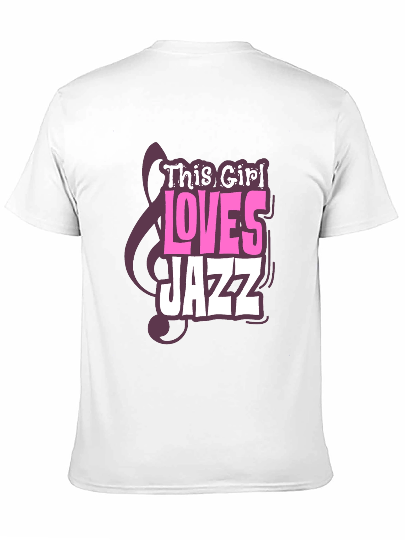 This Girl Loves Jazz T-Shirt - Black