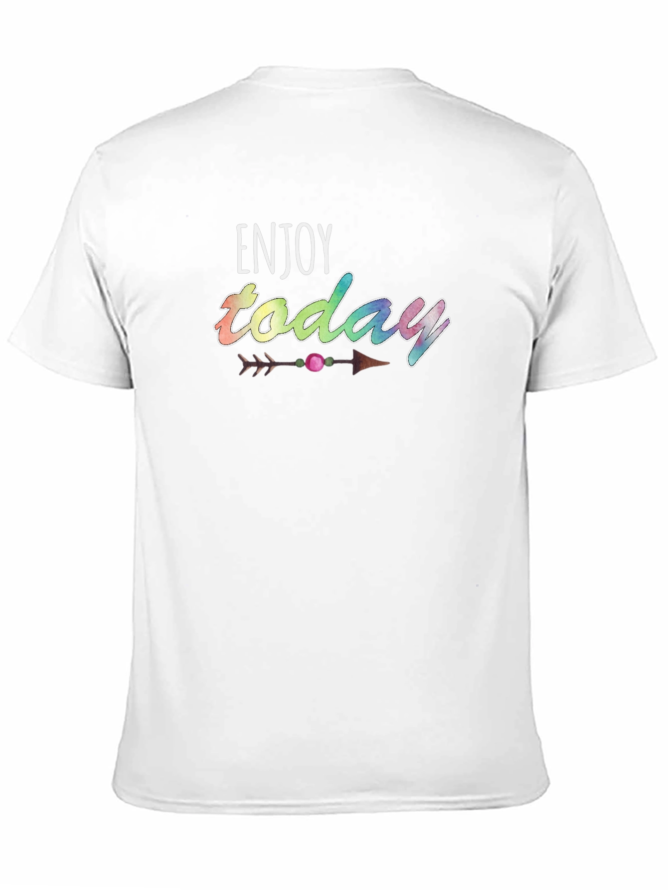 Enjoy Today Graphic Tee - Casual Black T-Shirt