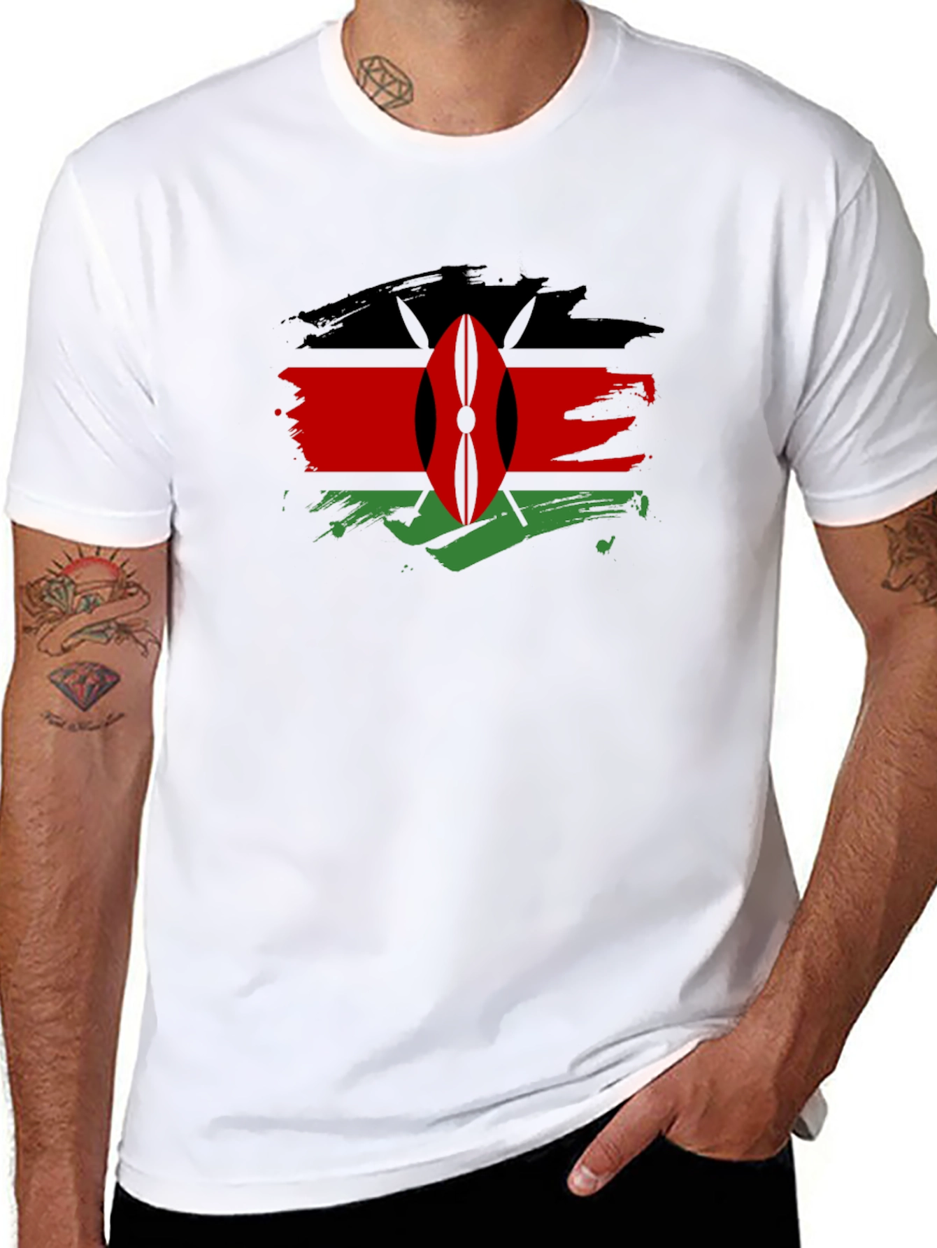 Kenya Flag Graphic T-Shirt