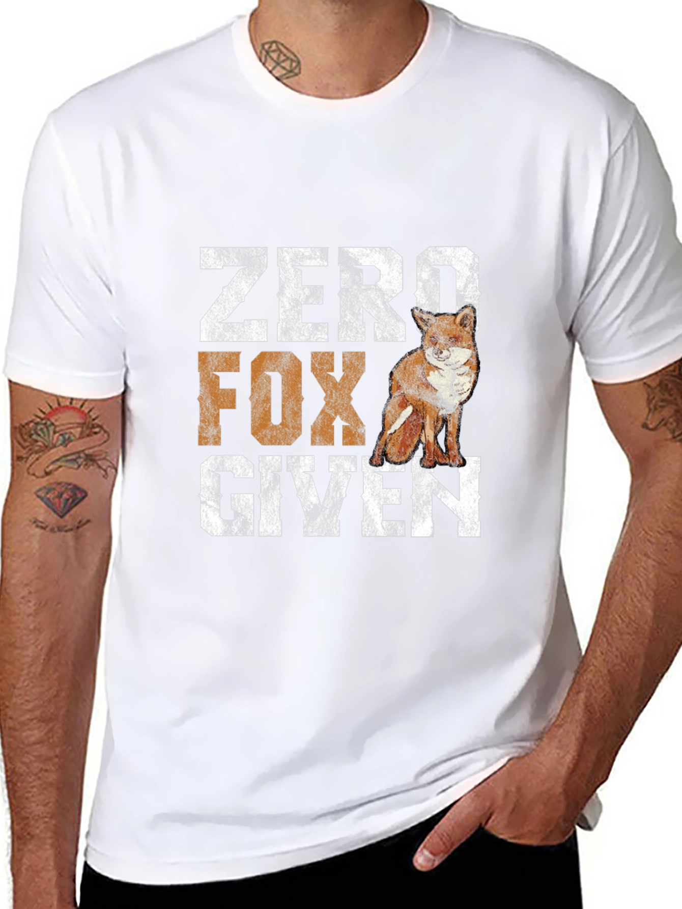 Zero Fox Given Graphic T-Shirt - Funny Animal Tee