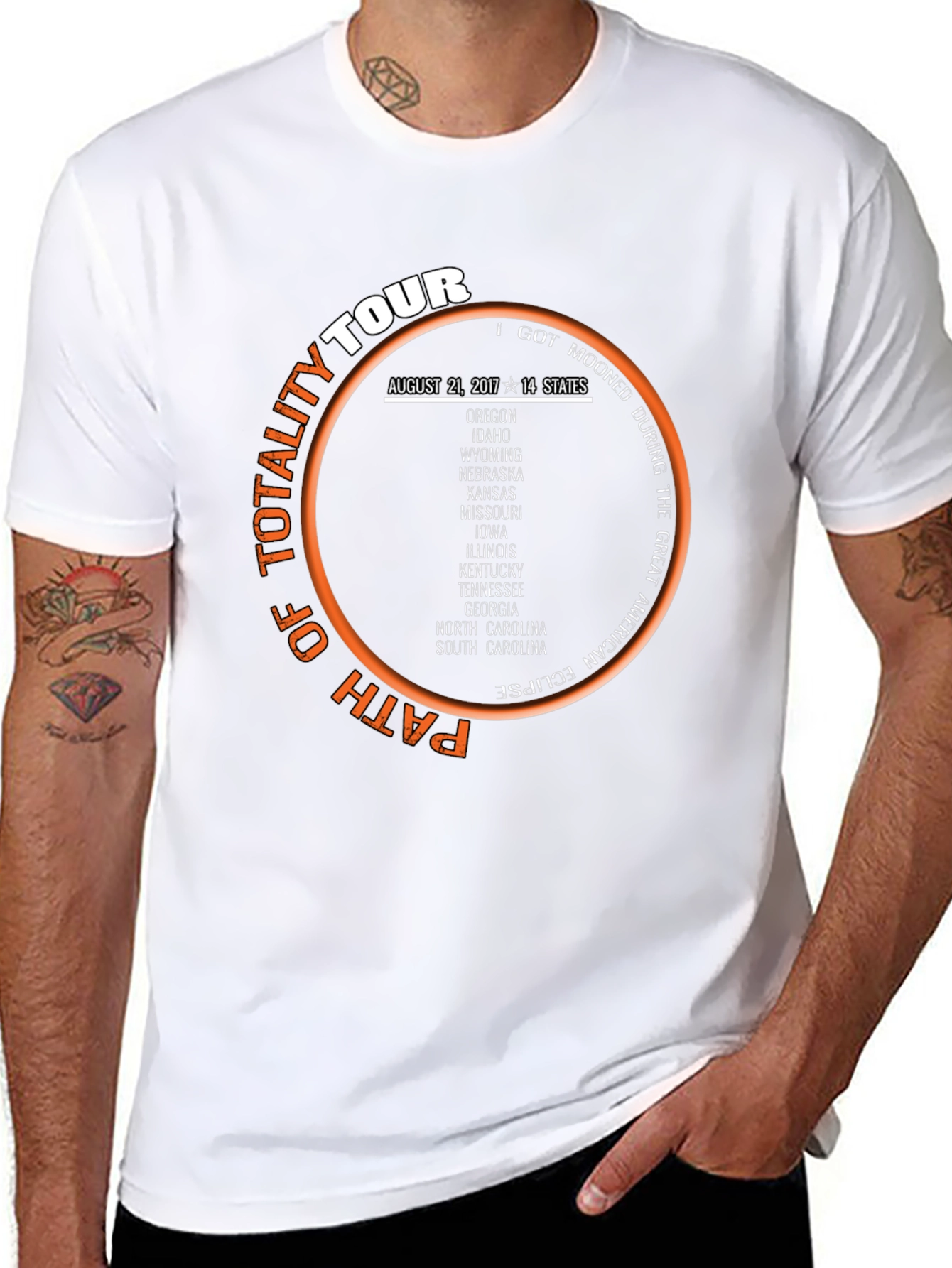Total Solar Eclipse Tour T-Shirt - August 21 2017