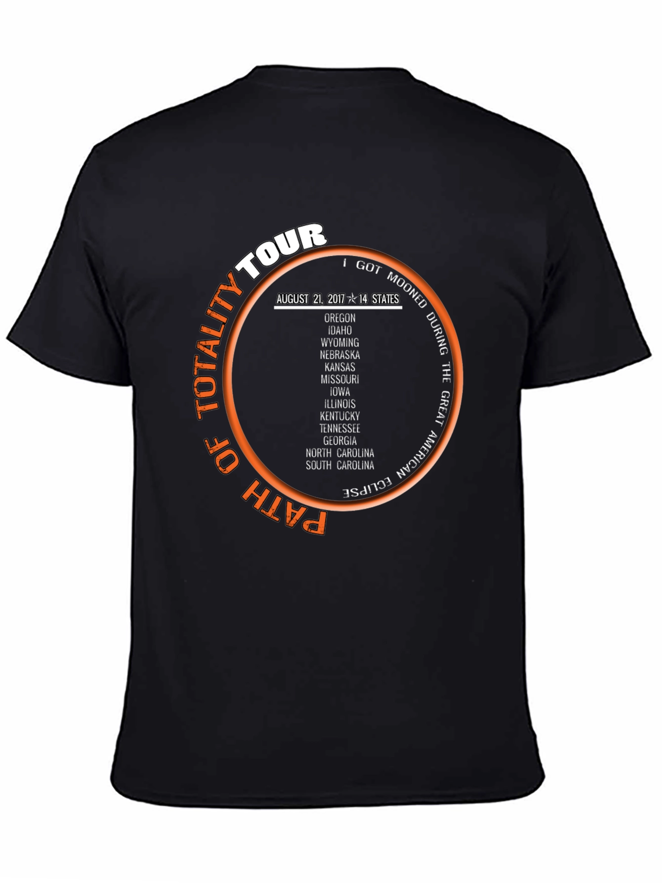 Total Solar Eclipse Tour T-Shirt - August 21 2017