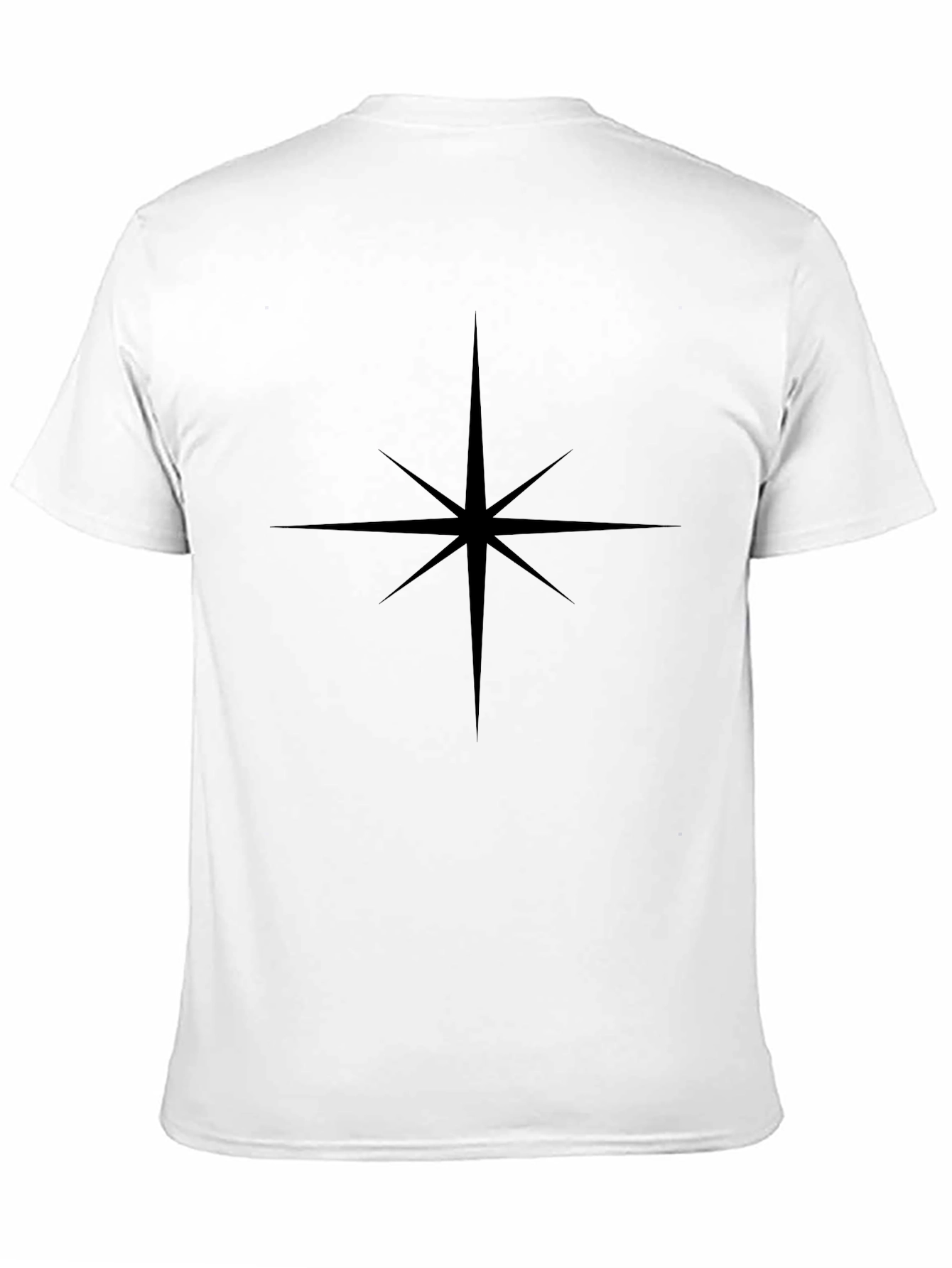 Modern Star Graphic Black T-Shirt
