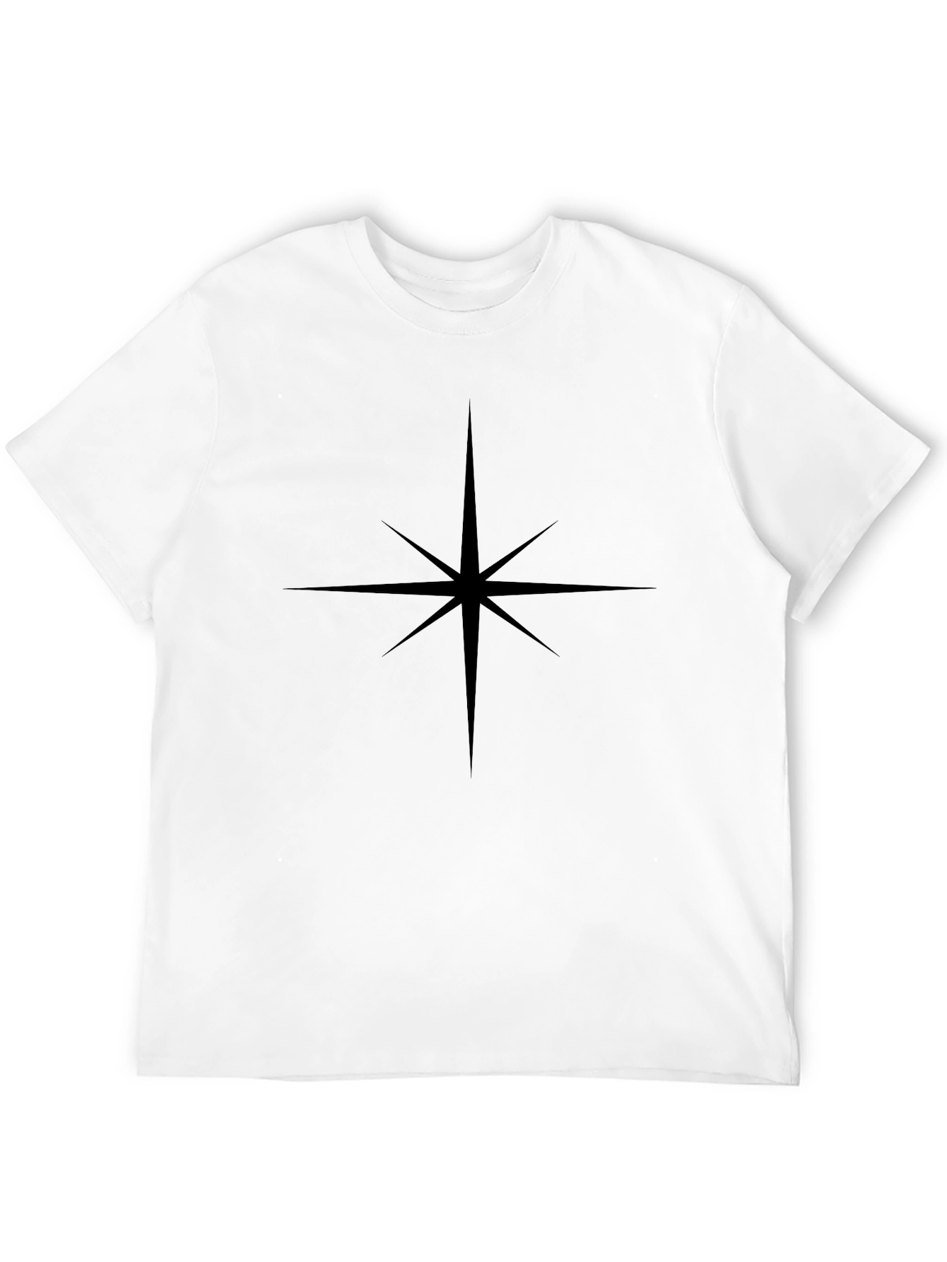 Modern Star Graphic Black T-Shirt