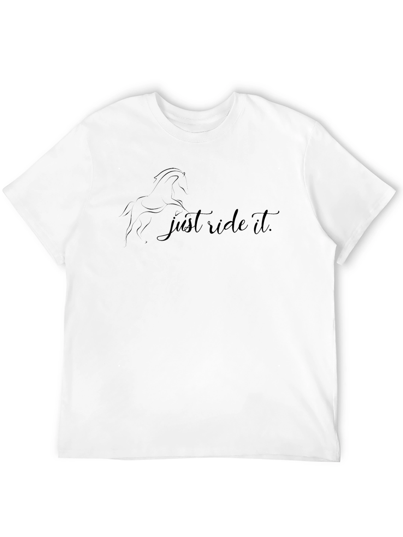 Just Ride It Black T-Shirt