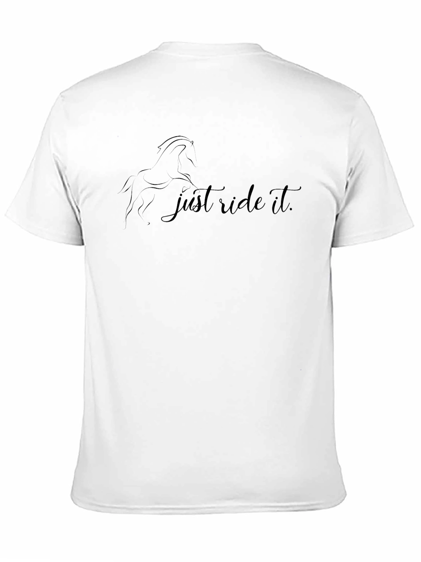 Just Ride It Black T-Shirt