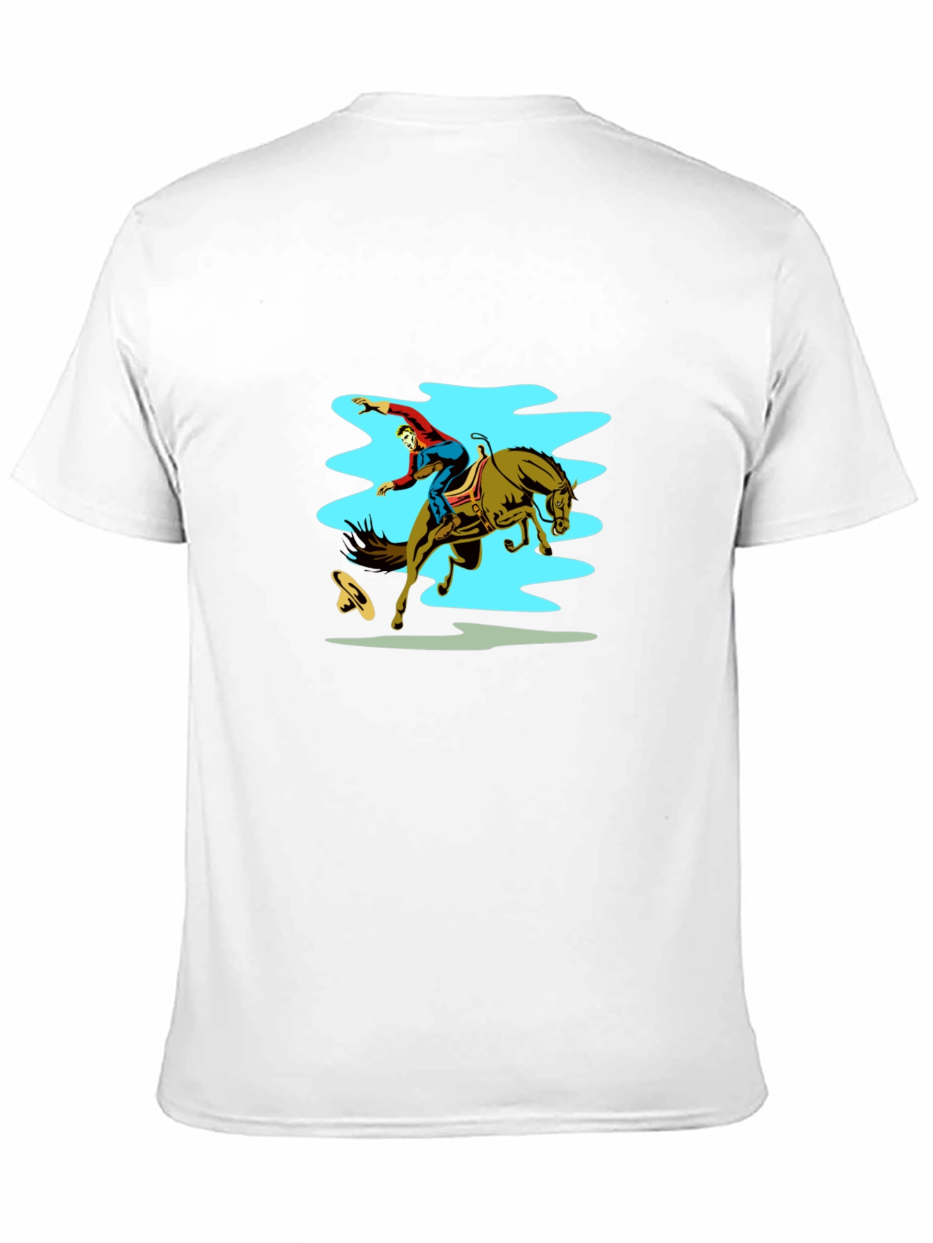Rodeo Rider Graphic Tee - Black Cotton Shirt