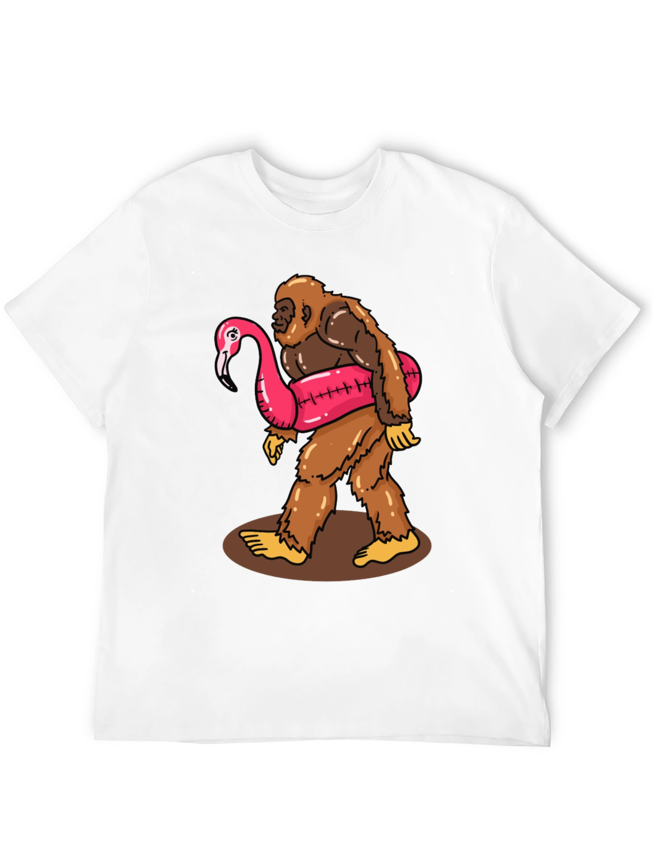 Bigfoot Flamingo Float T-Shirt