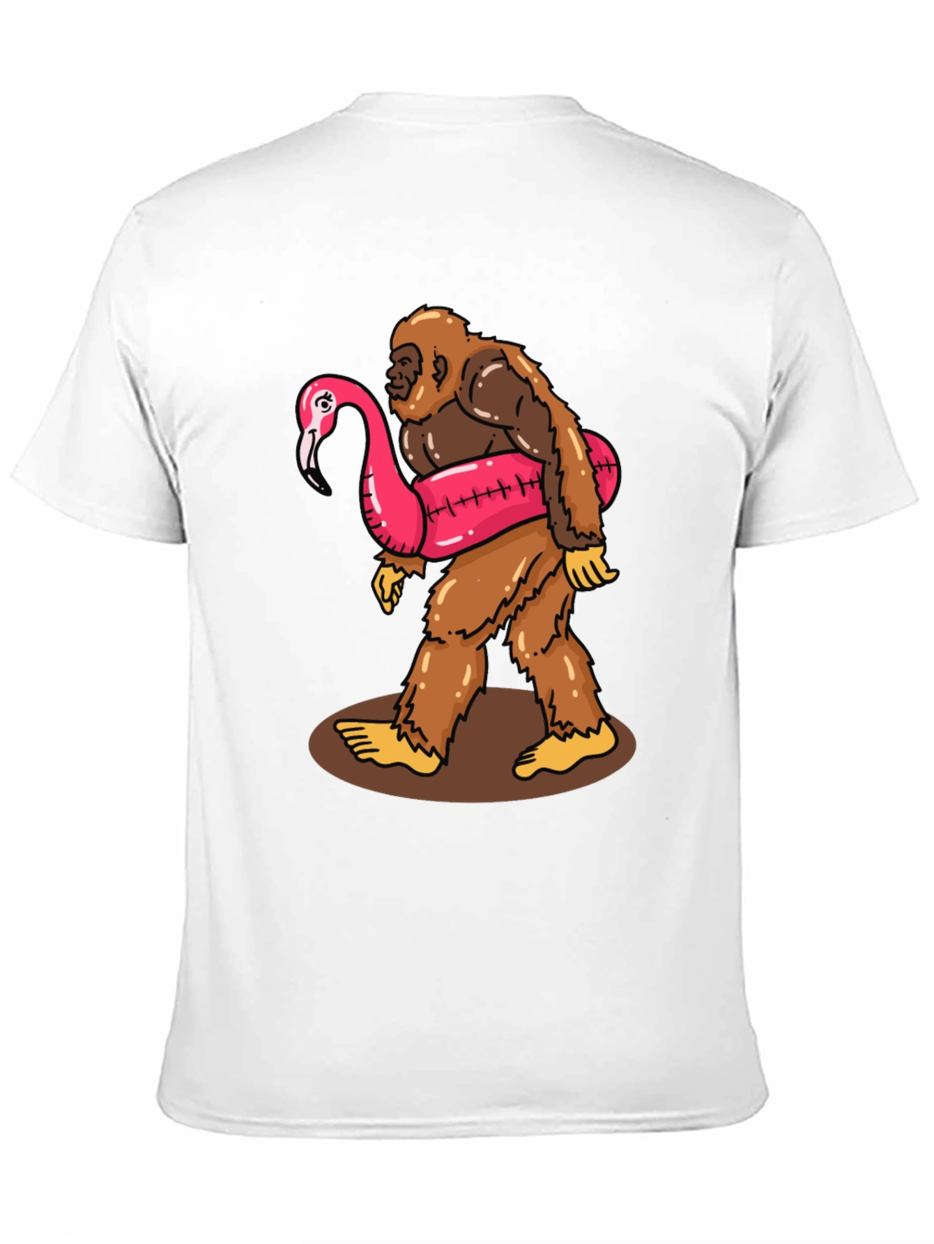 Bigfoot Flamingo Float T-Shirt