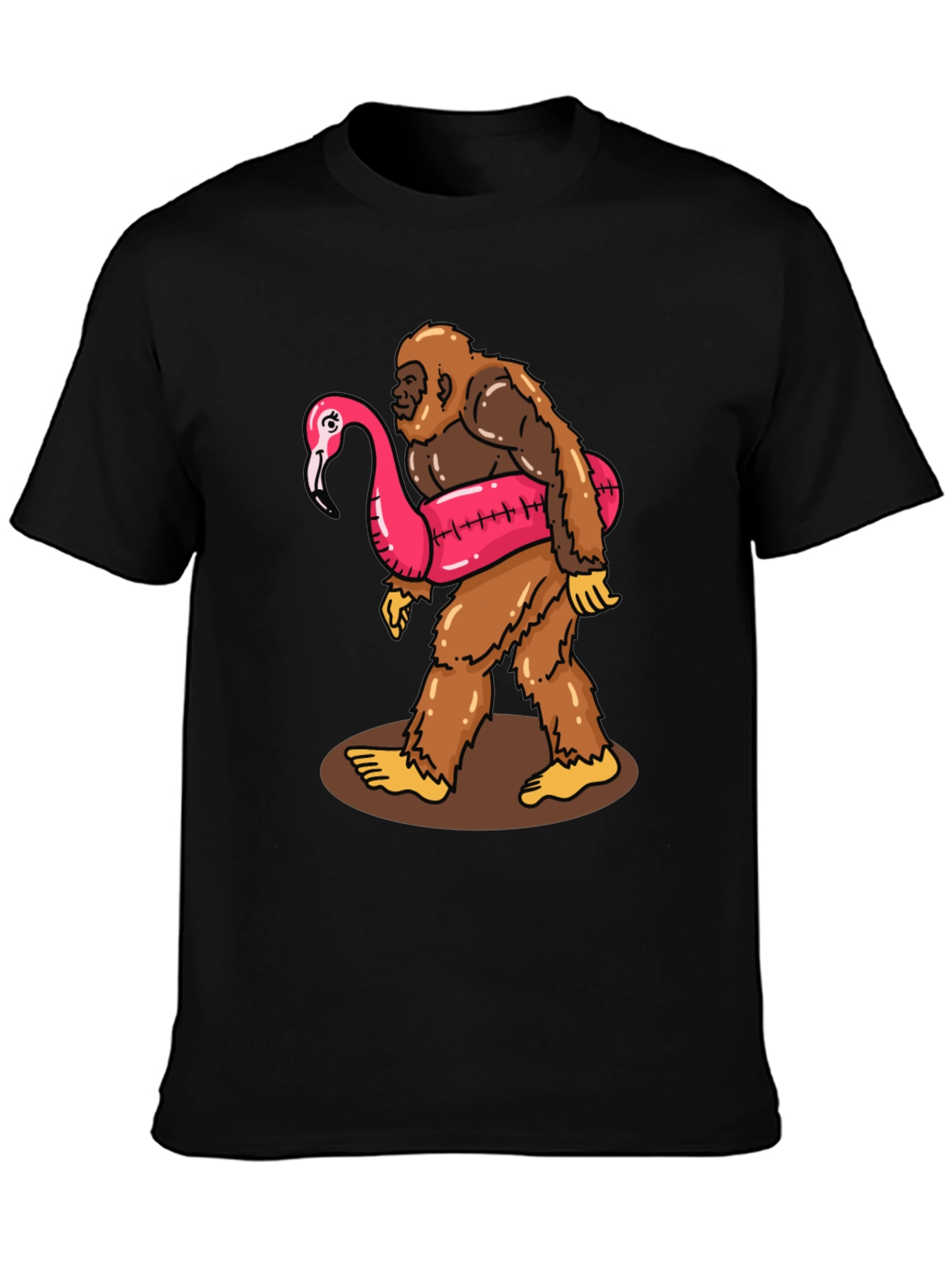 Bigfoot Flamingo Float T-Shirt