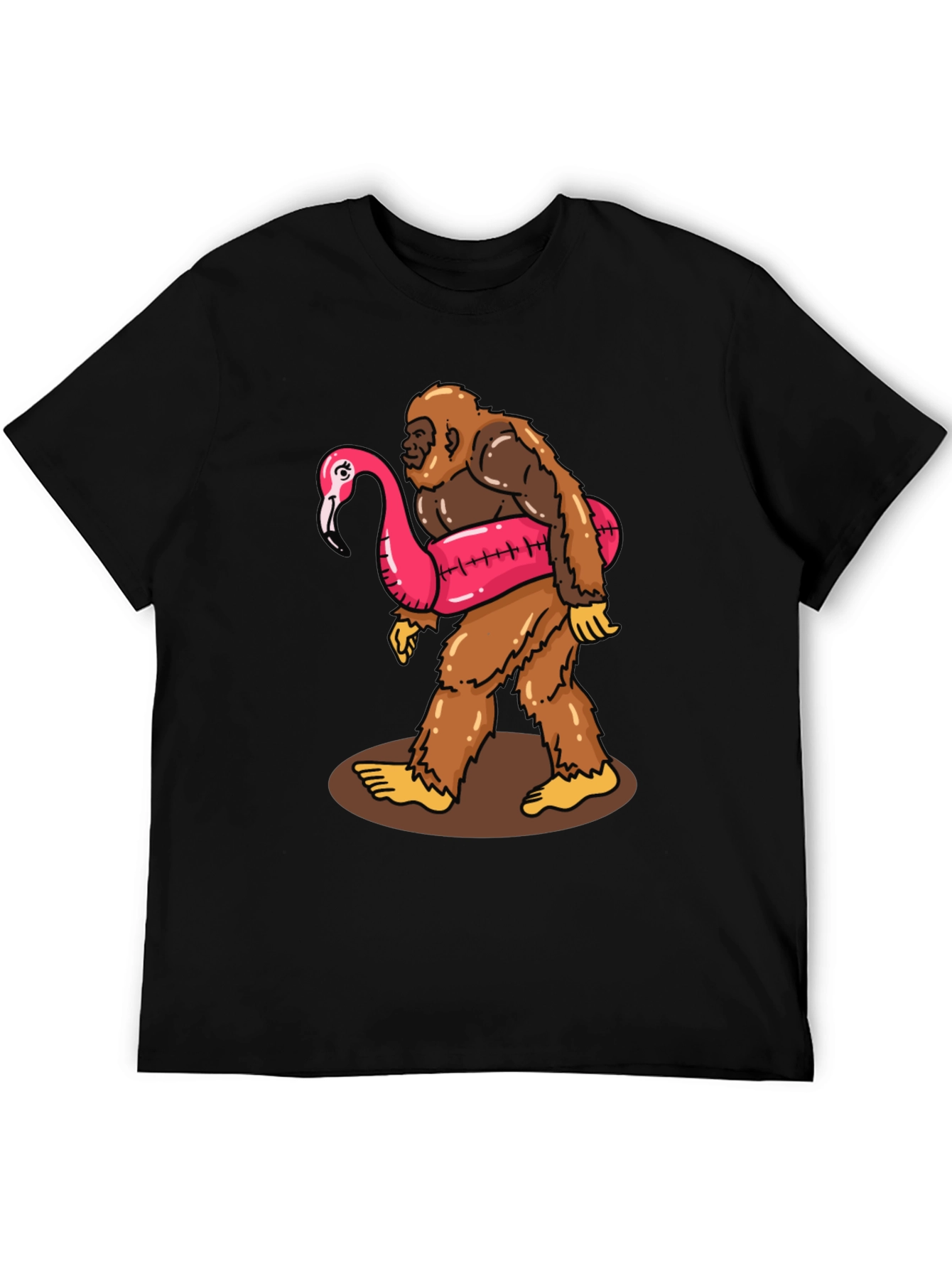 Bigfoot Flamingo Float T-Shirt