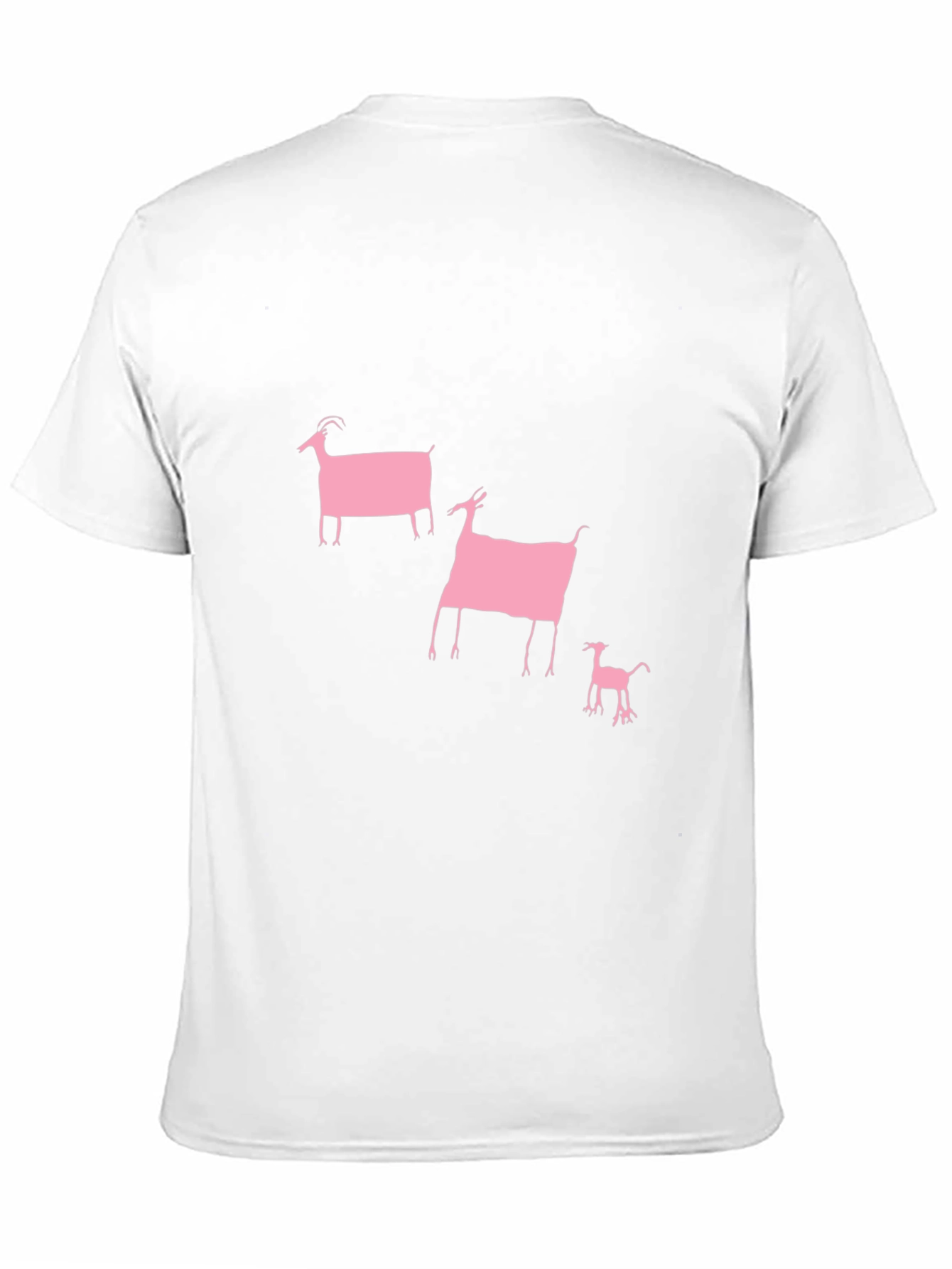Pink Goat Graphic Black Tee