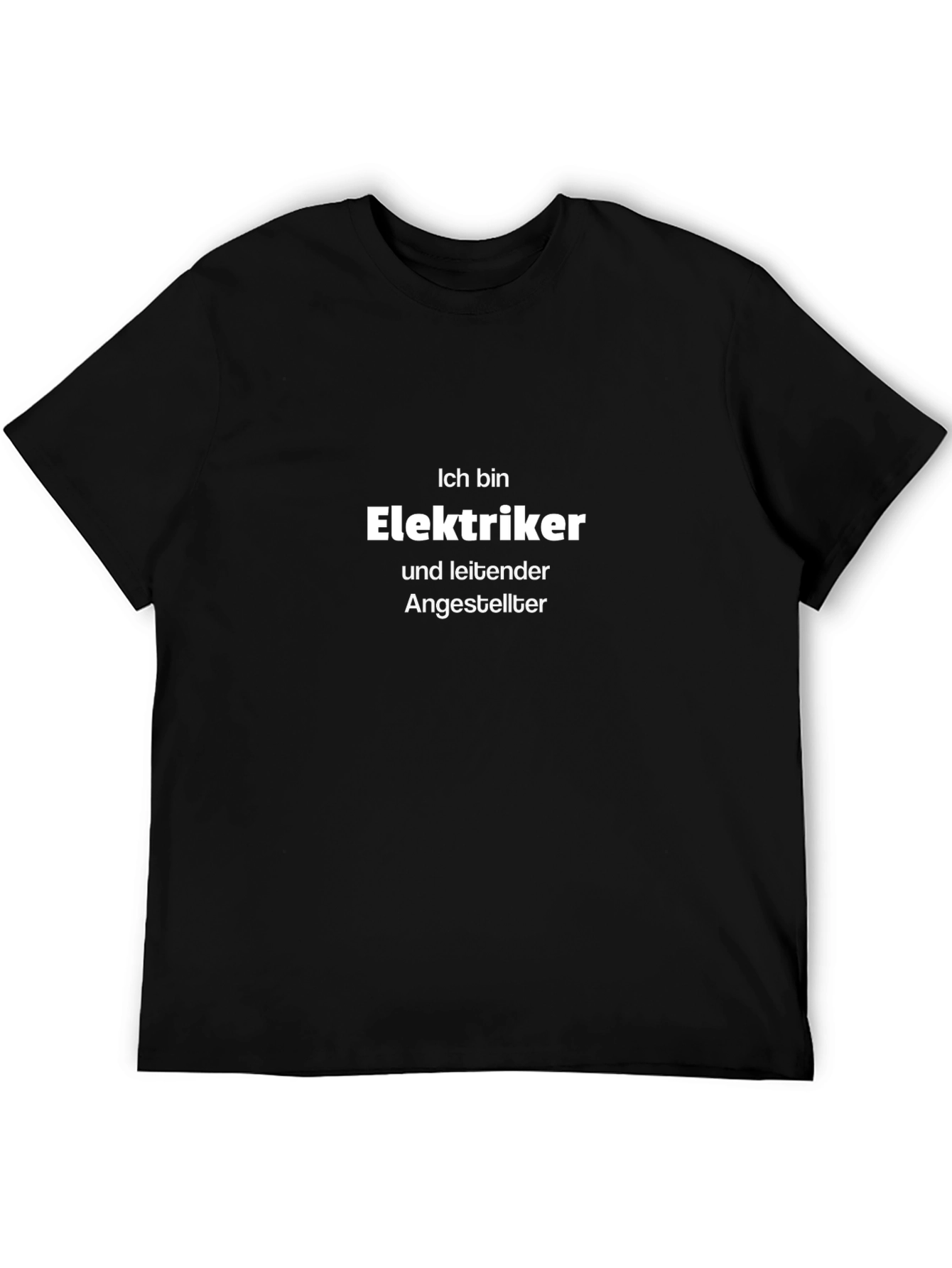 Ich Bin Elektriker Black T-Shirt