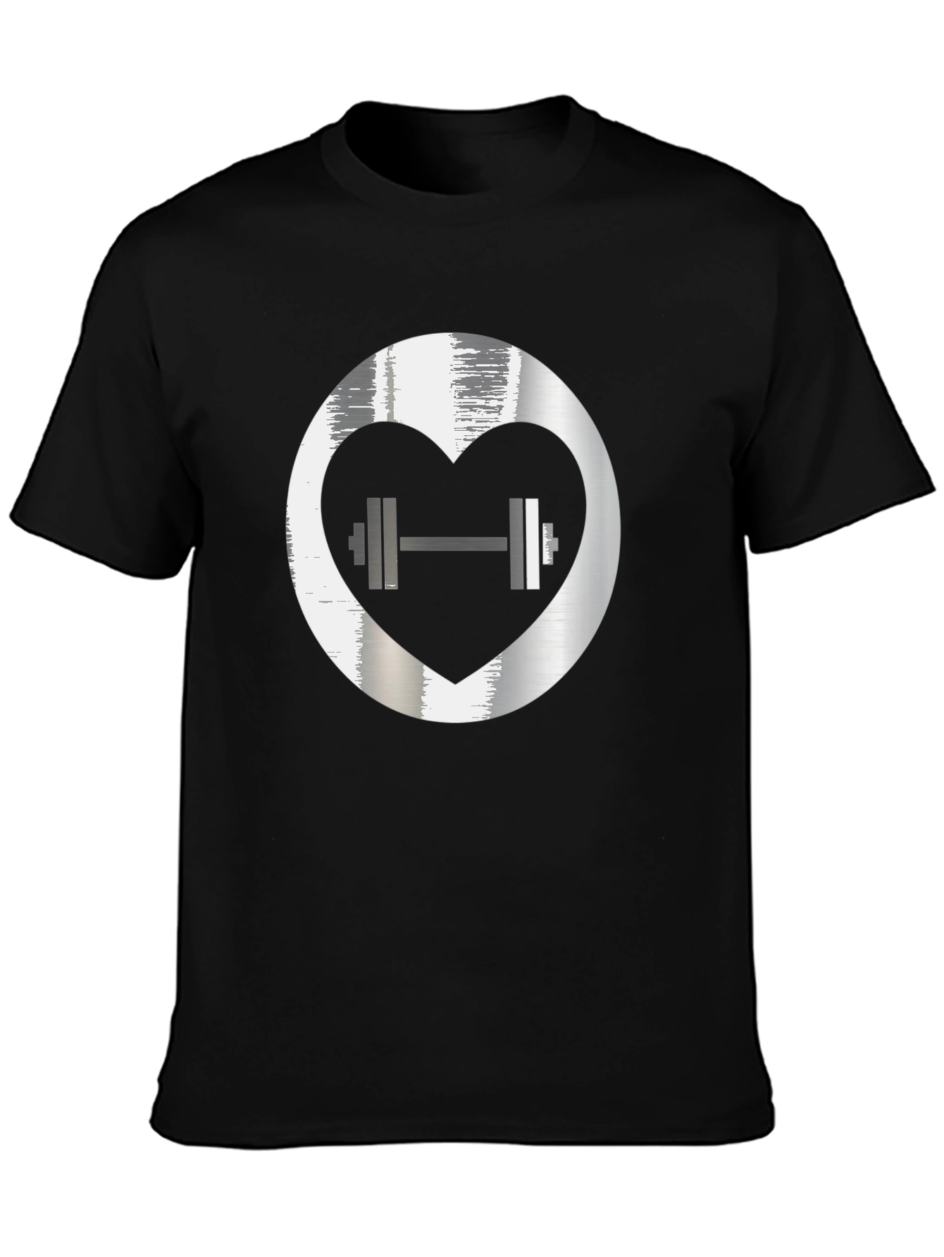 Heart Lift Graphic Tee - Black