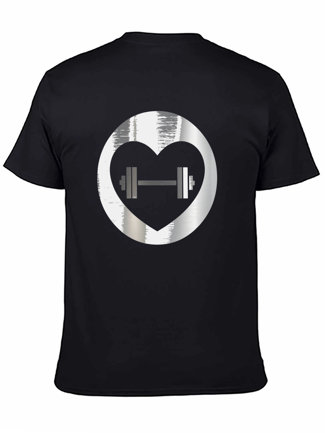 Heart Lift Graphic Tee - Black