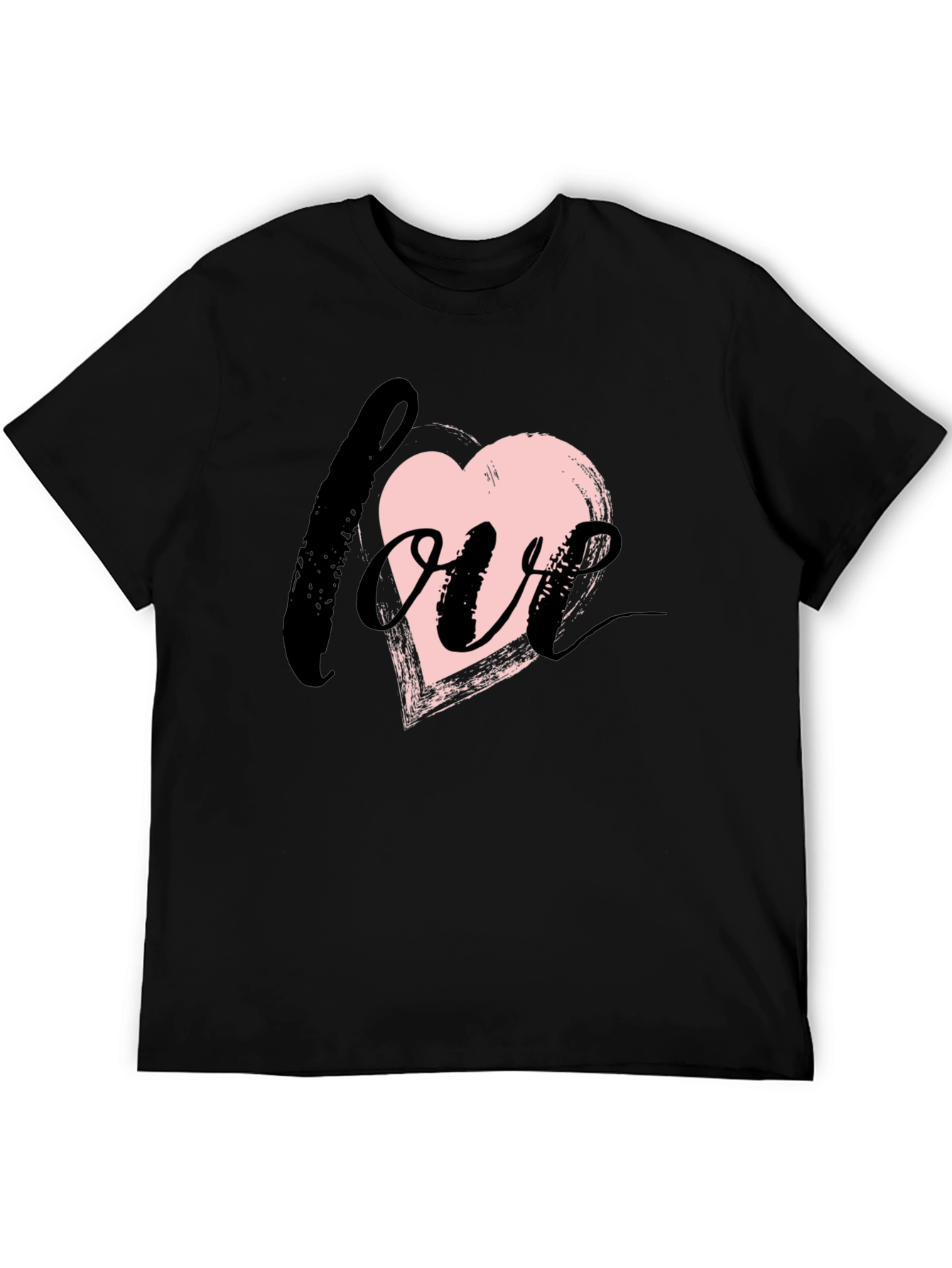 Love Heart Brushstroke Graphic Tee