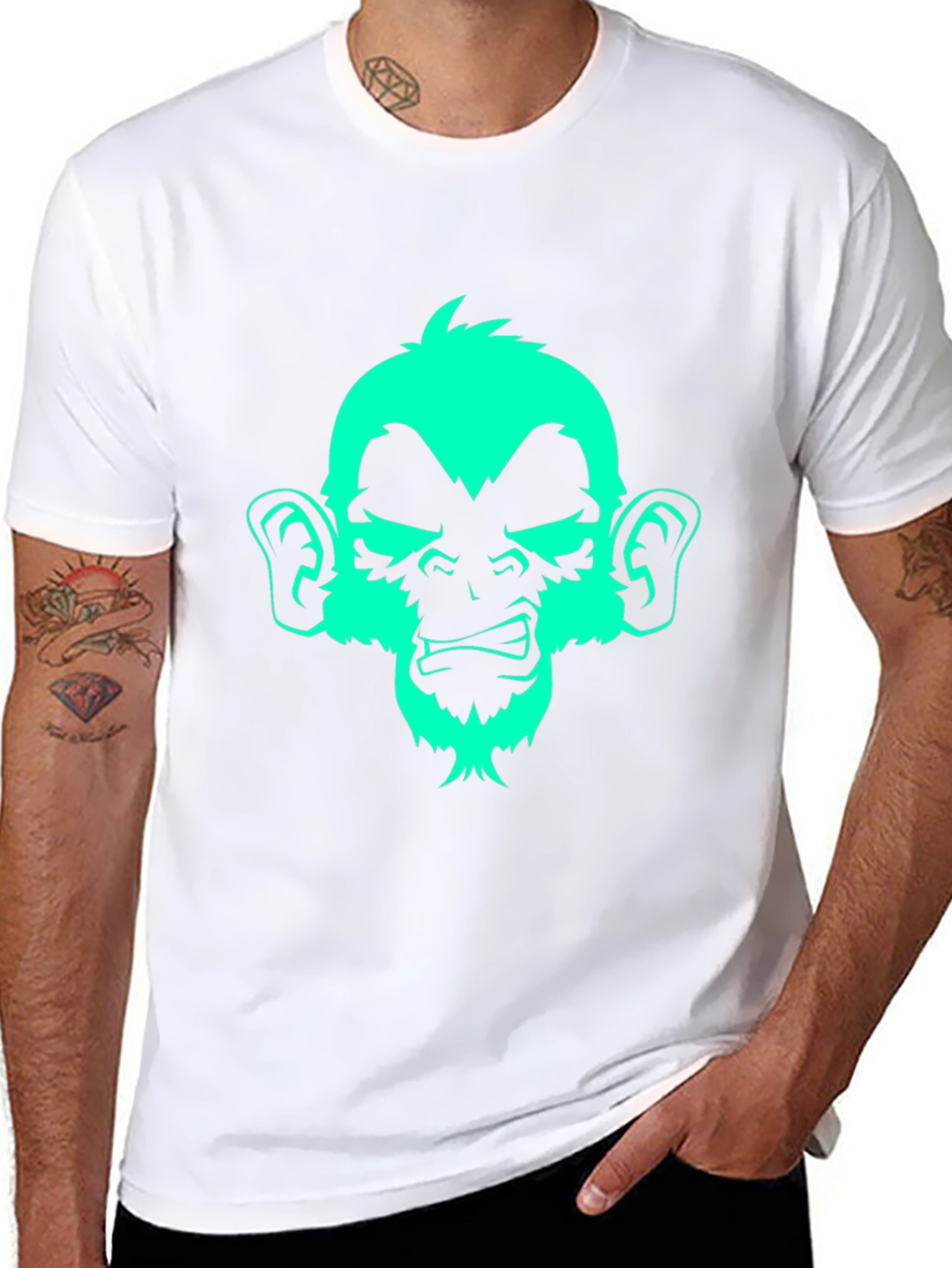 Monkey Graphic Print Tee
