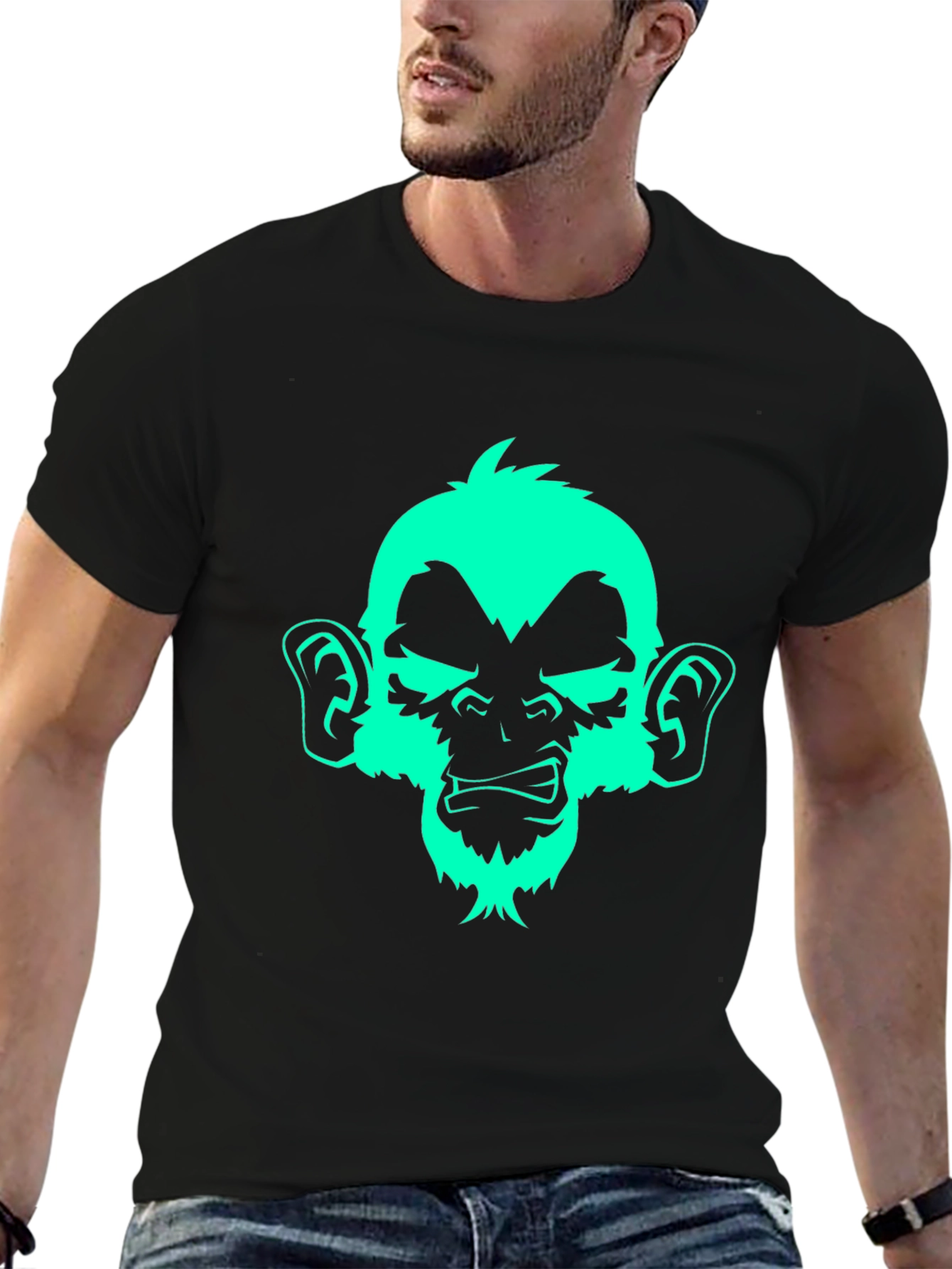 Monkey Graphic Print Tee